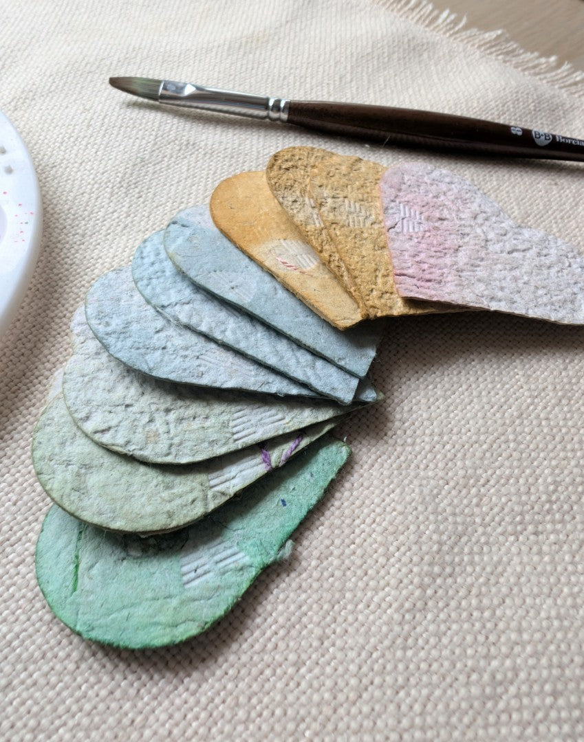 Handmade Paper Heart Gift Tags – Set of 10 Love Notes – Eco Friendly Handmade Gift Australia