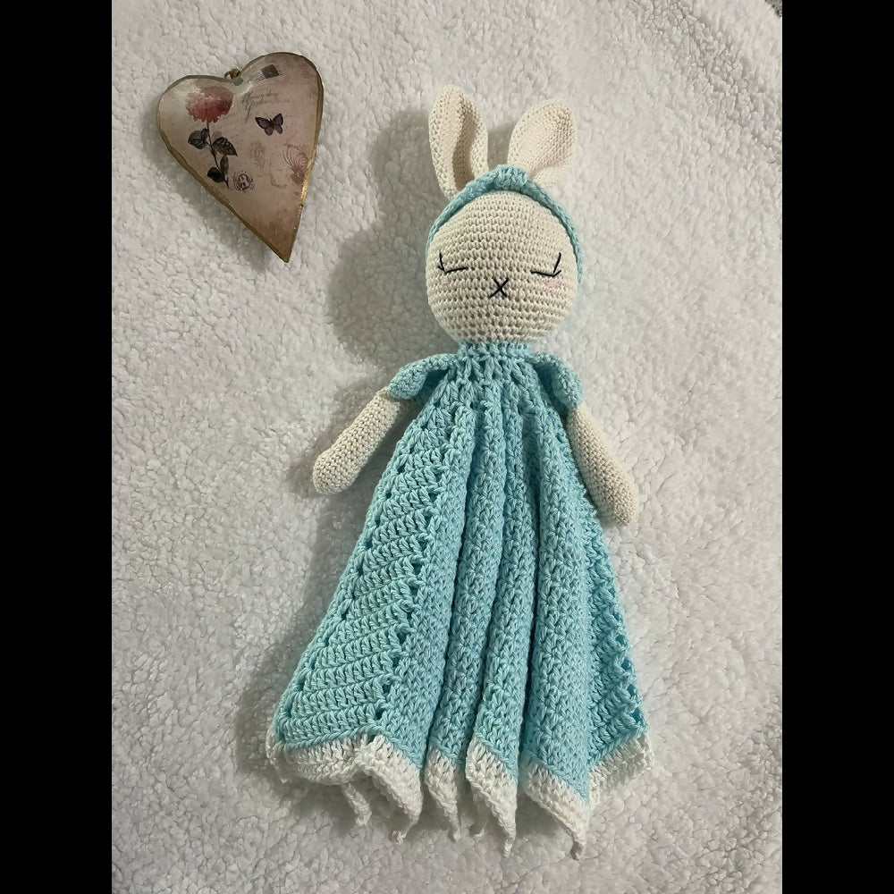 Crochet Bunny Lovey for baby, sweet and cuddly
