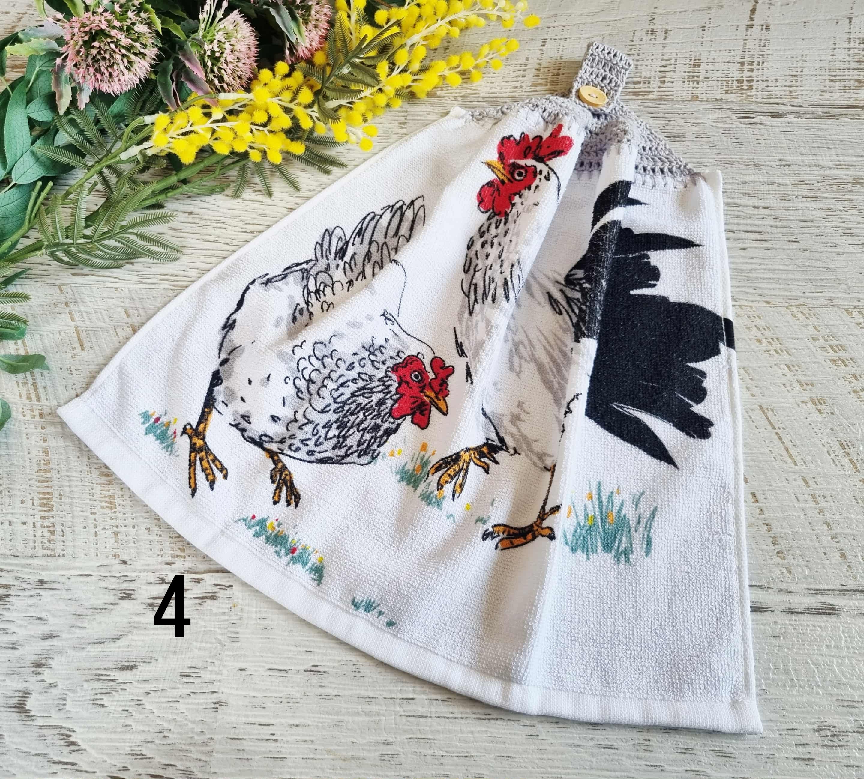 Kitchen Hand Towel | Hanging | Cotton | SINGLE LAYER | 9 Styles - 1-9