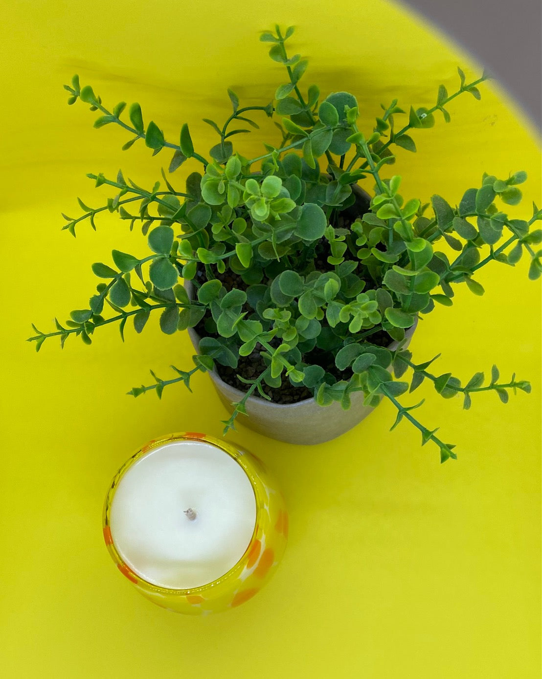 Renee Orange & Yellow Pattern Glass - Poured to Order