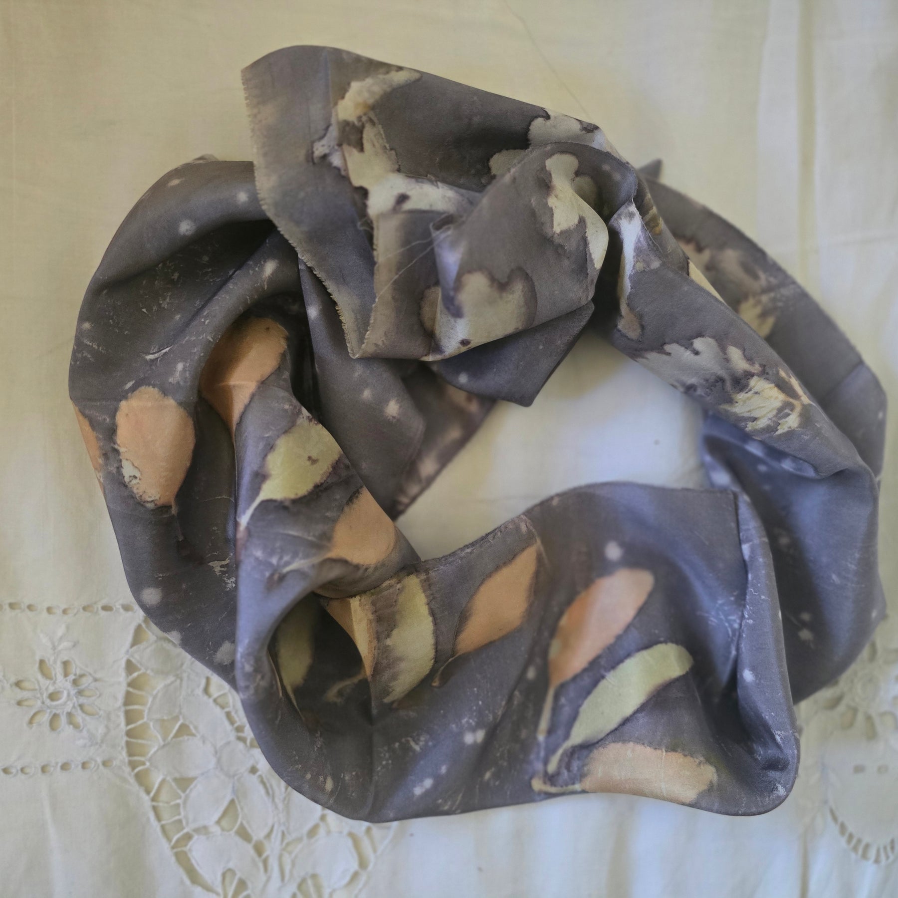 A Little Wild — Eco-Printed Silk Scarf