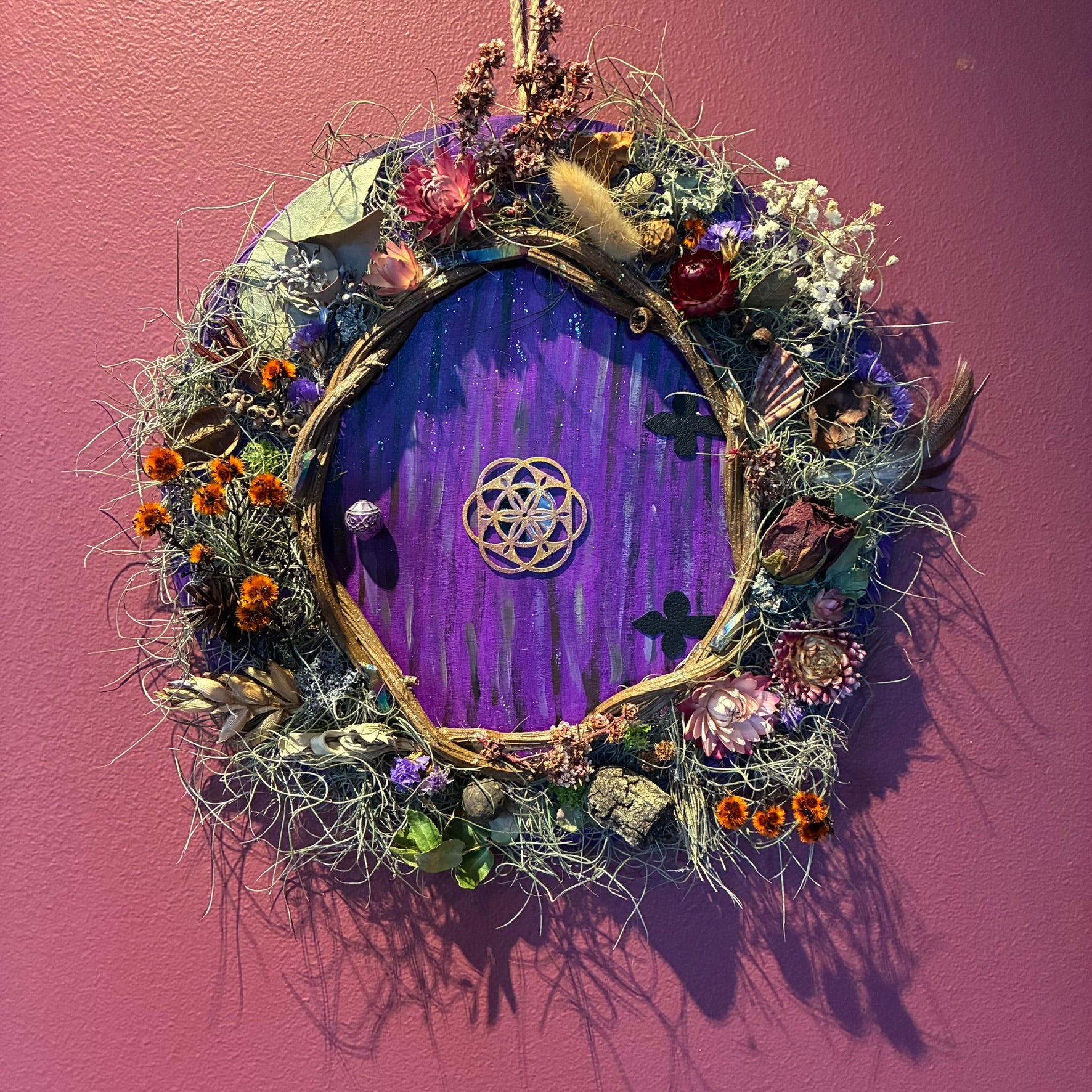 Wreath - Faery Door (Purple)
