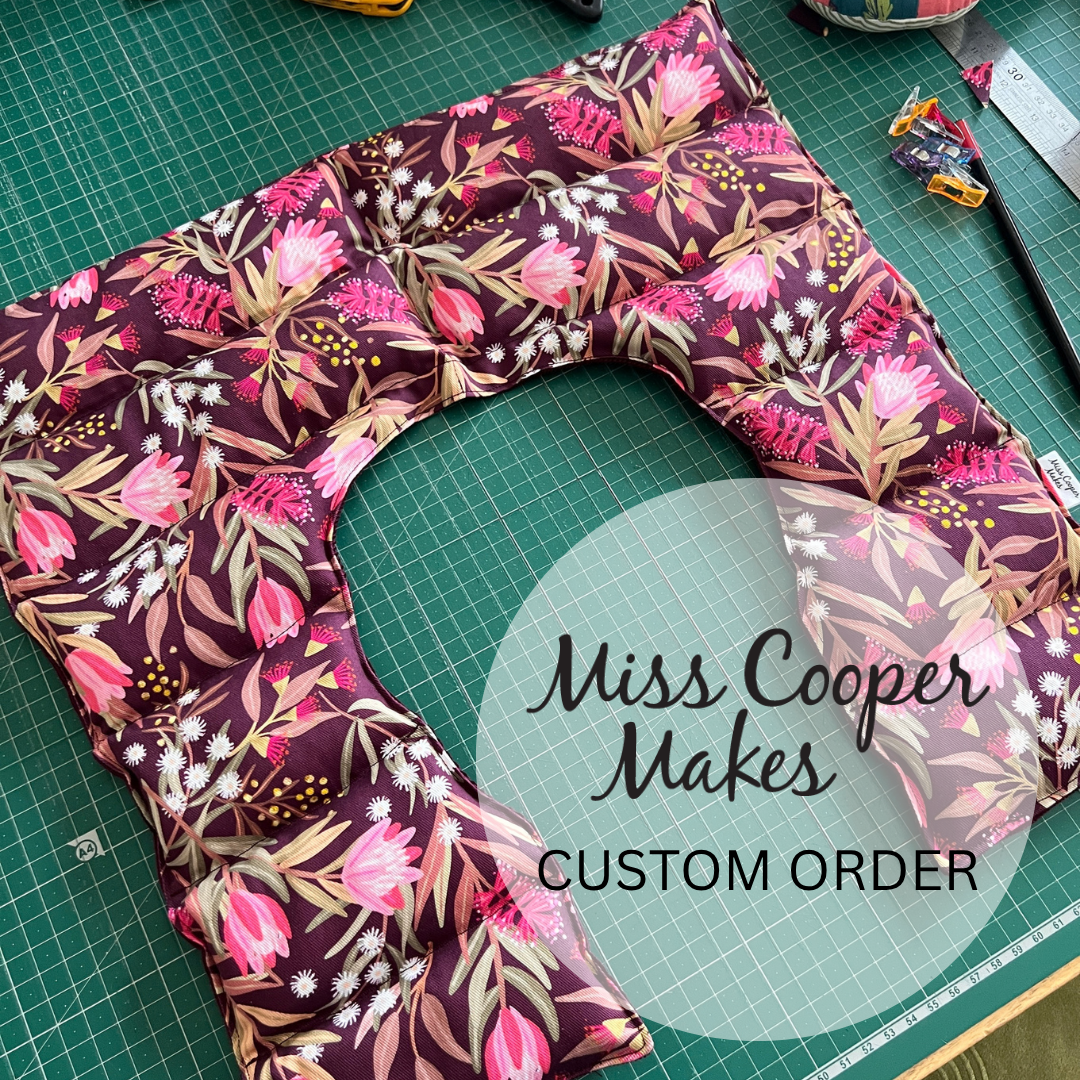 Custom Order for Angel - Wheat Pack for Neck & Shoulders - Burgundy Banksia
