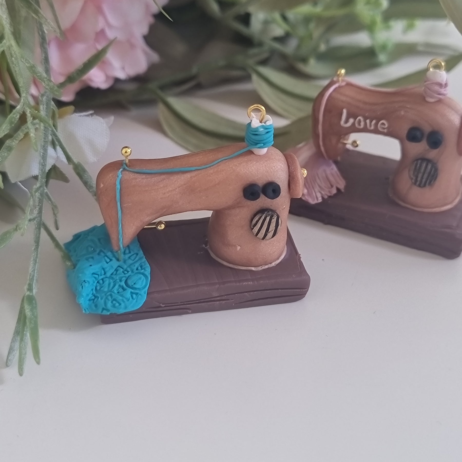 Miniature Sweing Machine - Teal
