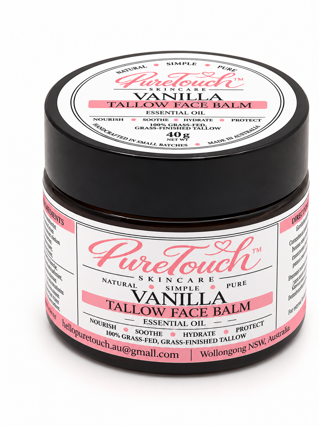Vanilla Tallow Face Balm 40g