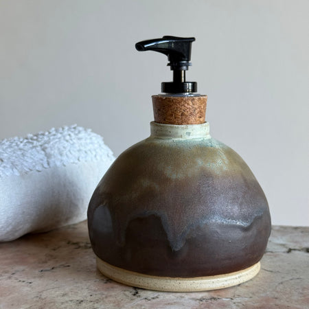 Handmade Ceramic Soap Dispenser – Wheel Thrown Pottery | 300 ml
