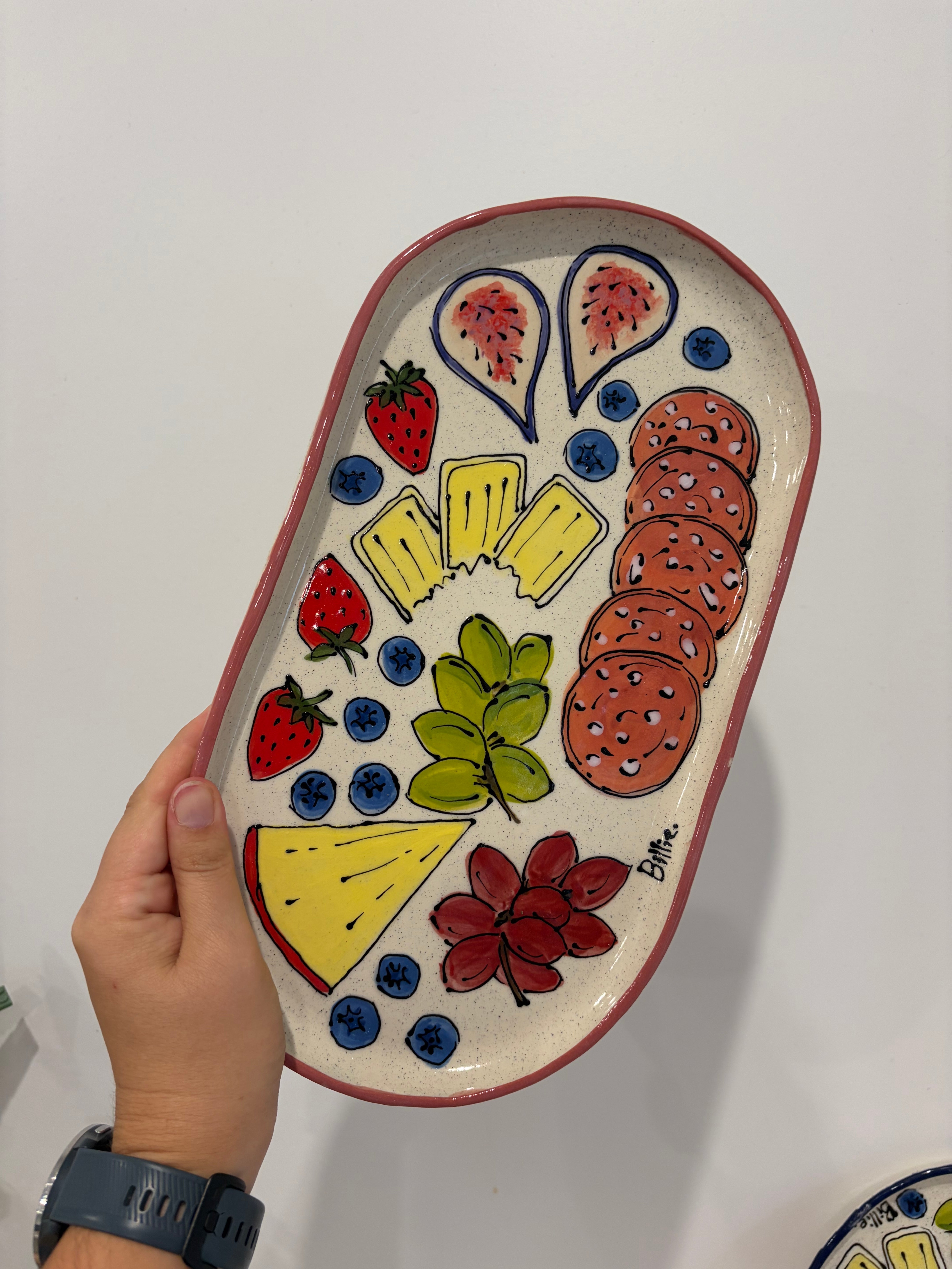 Made to Order - Cheese Board Painted Charcuterie Platters - Cheese, Salami, Fruit!