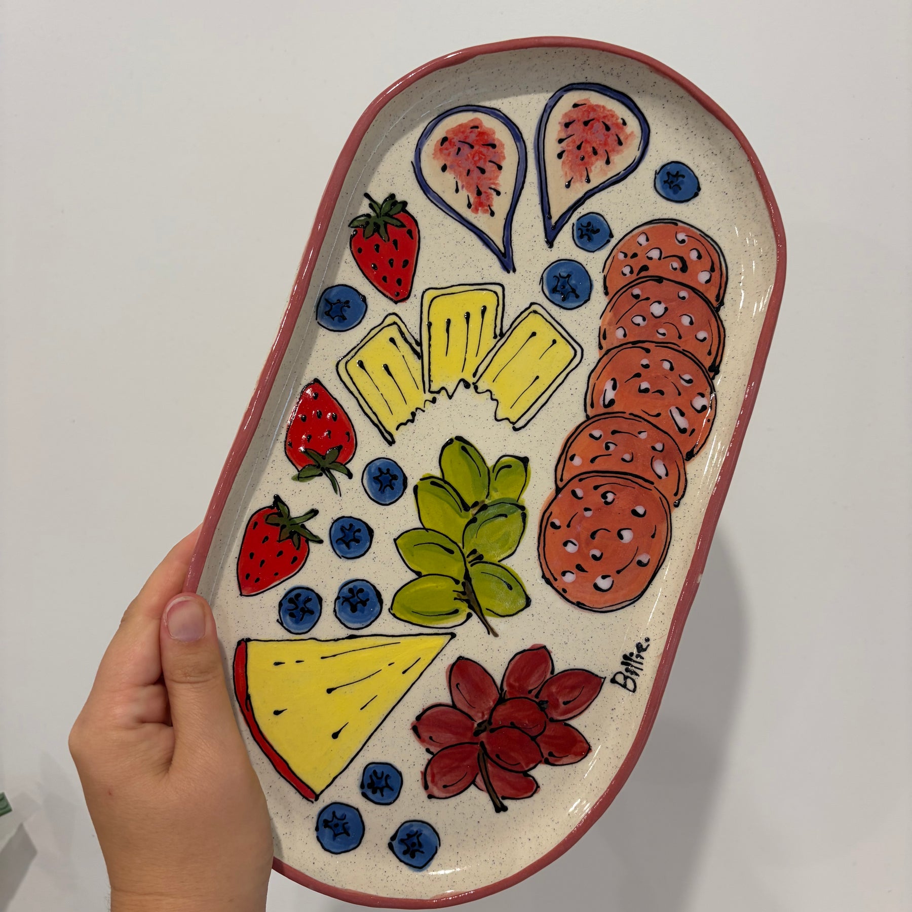 Made to Order - Cheese Board Painted Charcuterie Platters - Cheese, Salami, Fruit!