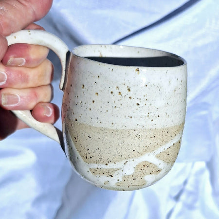 Coffee Mug - Speckled White Swirl