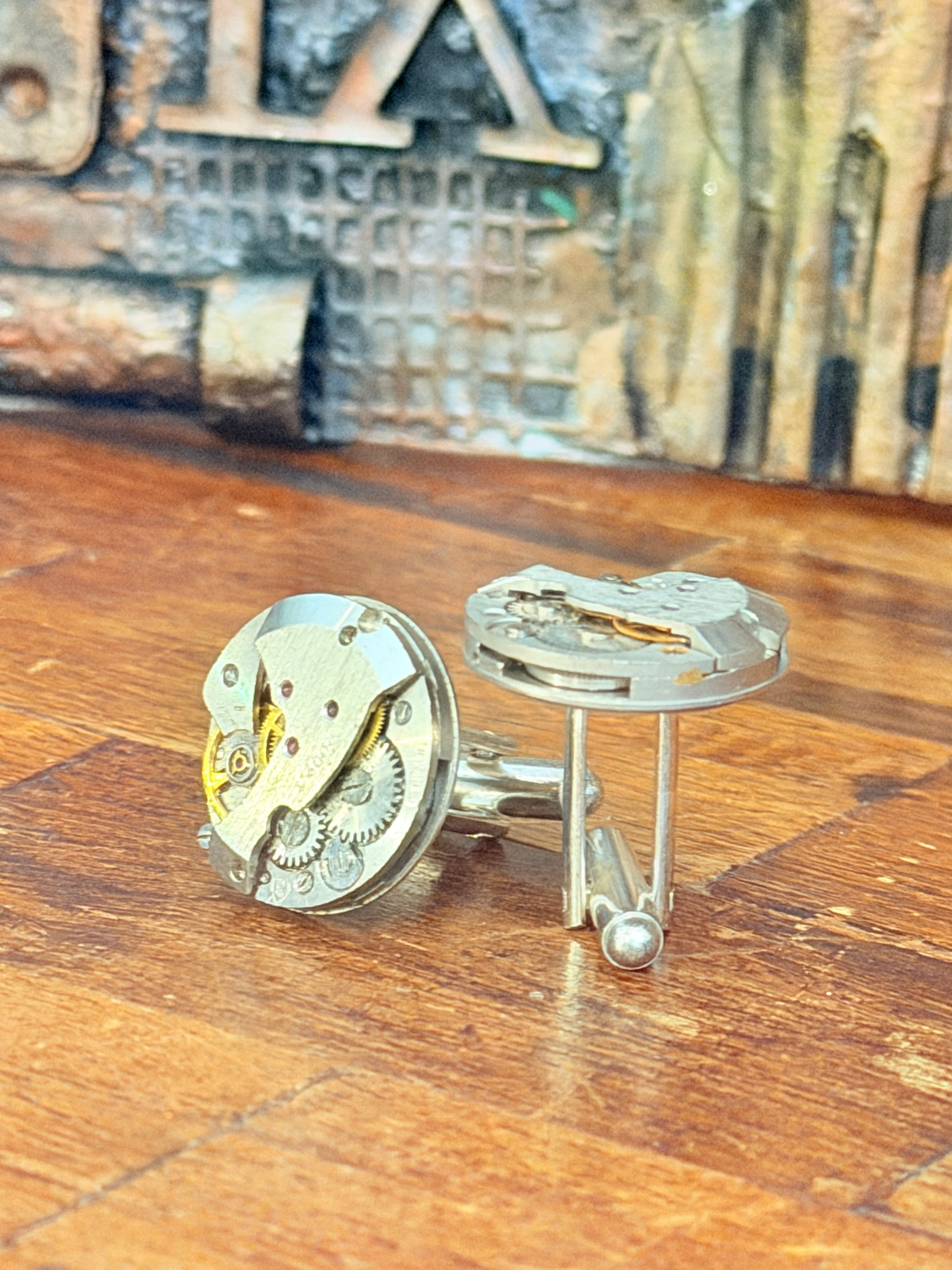 Steampunk Watch Movement Cufflinks
