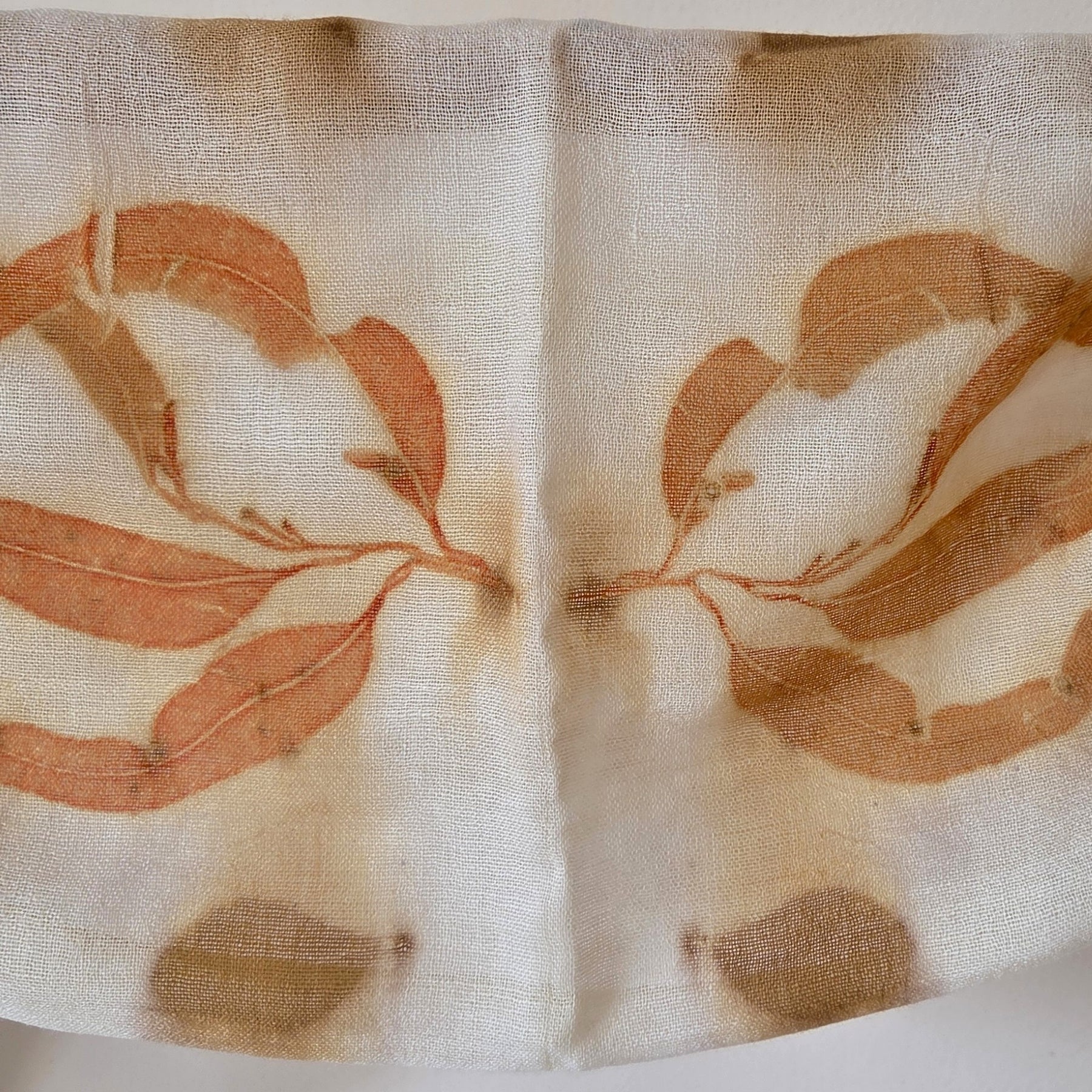 The Kirra - Pure Fine Handloomed Wool Ecoprint Scarf/Wrap
