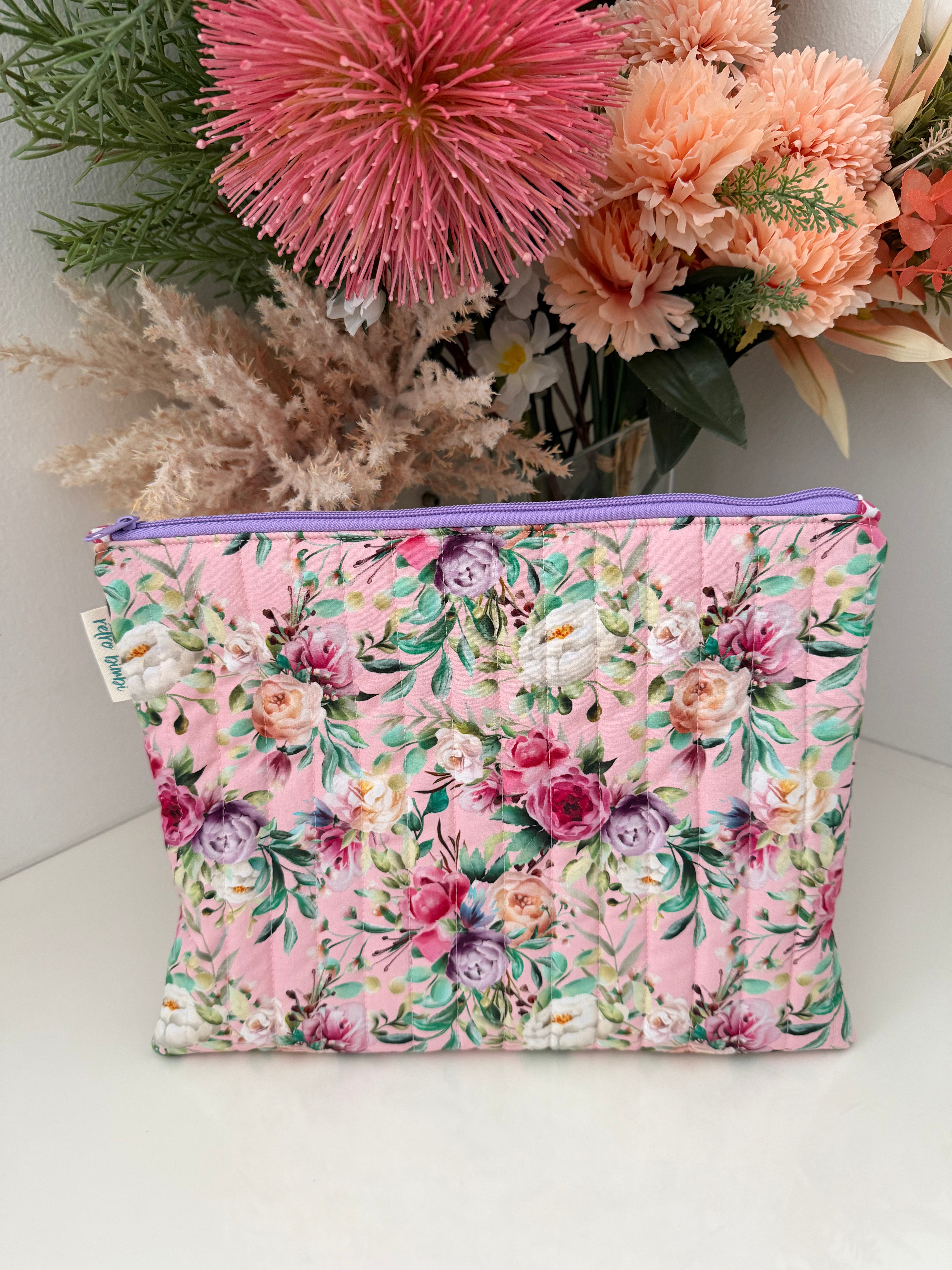 Quilted IPad Zipper Pouch - Various Designs