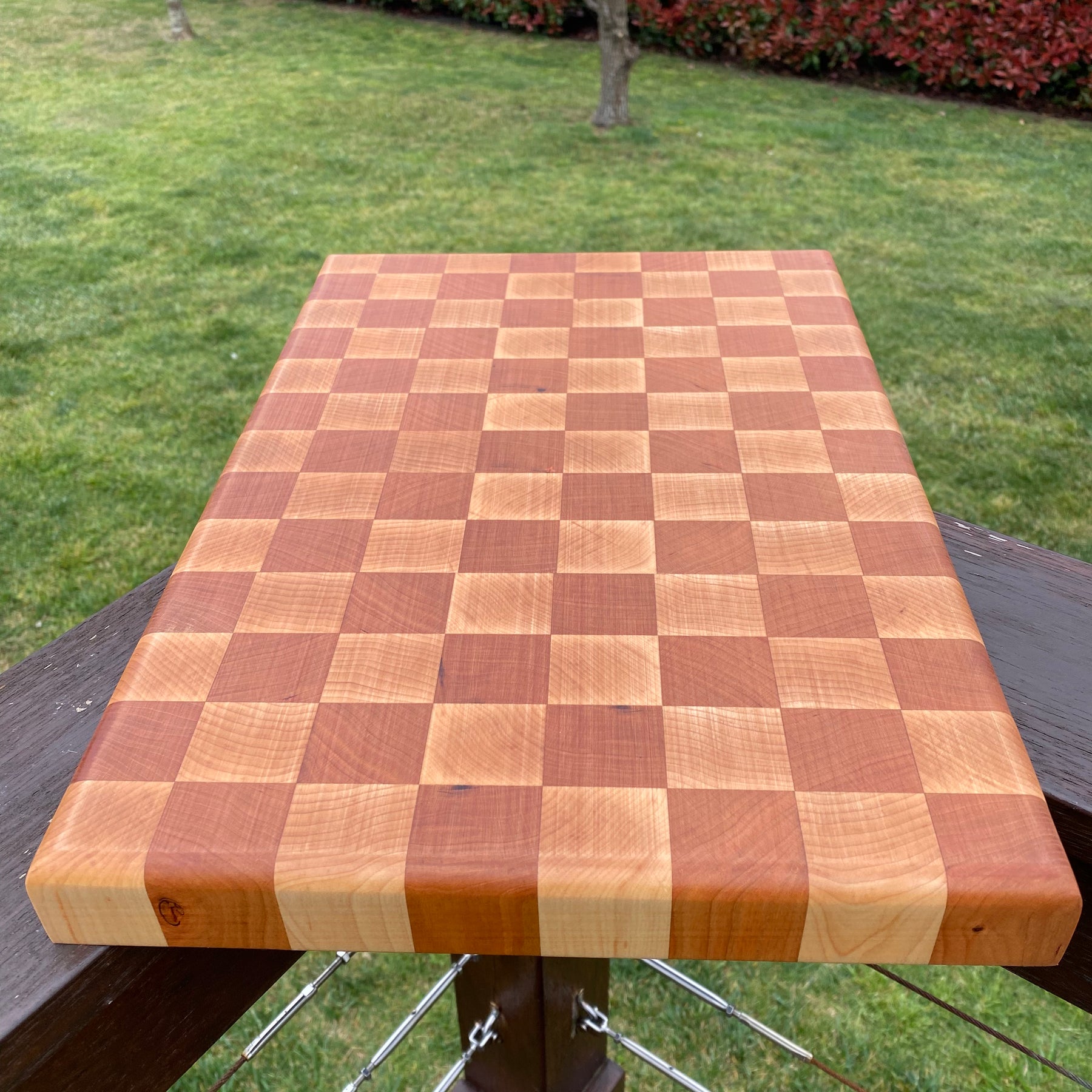 Handcrafted (Chess Board Pattern) Chopping Board