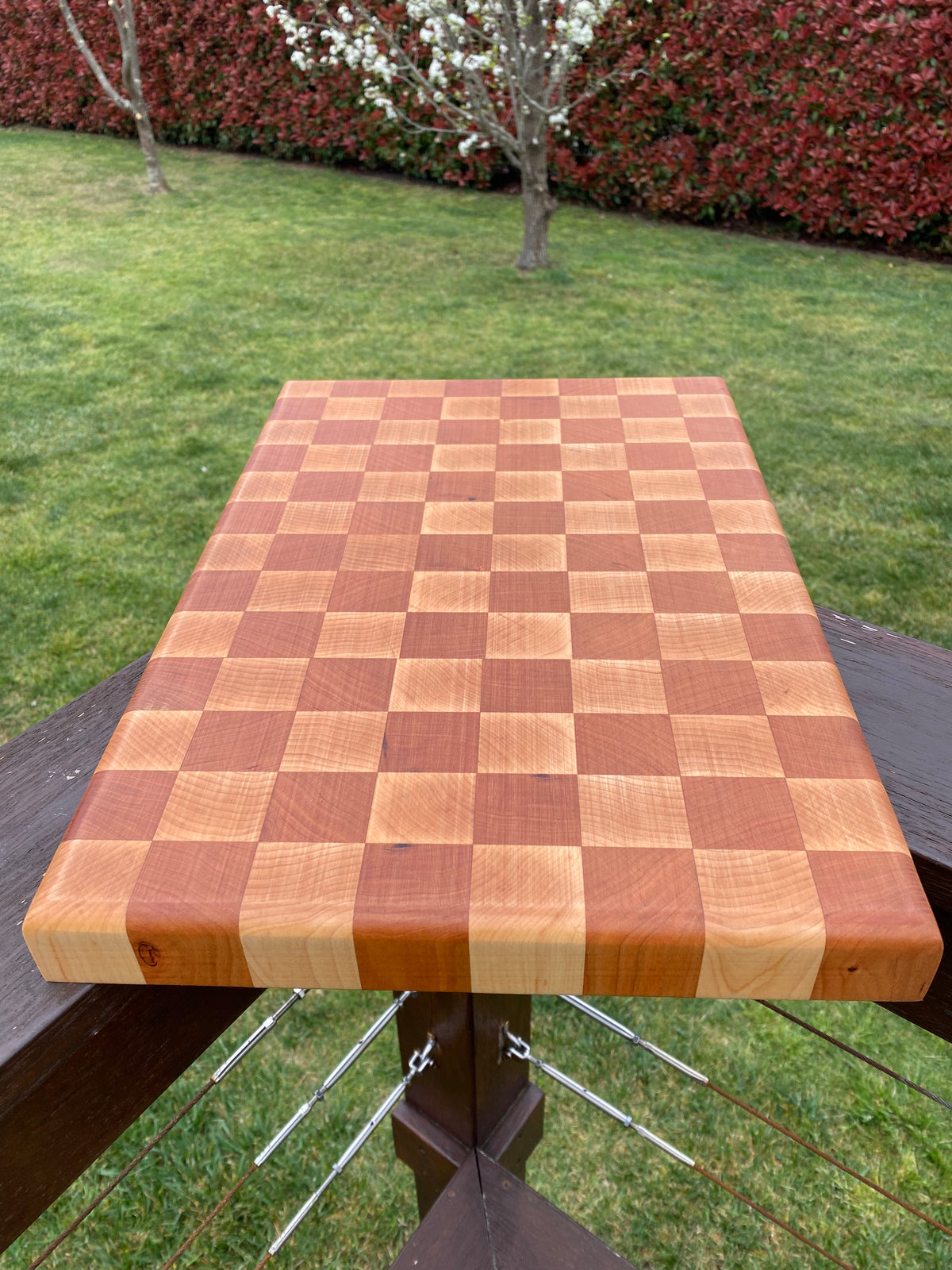 Handcrafted (Chess Board Pattern) Chopping Board