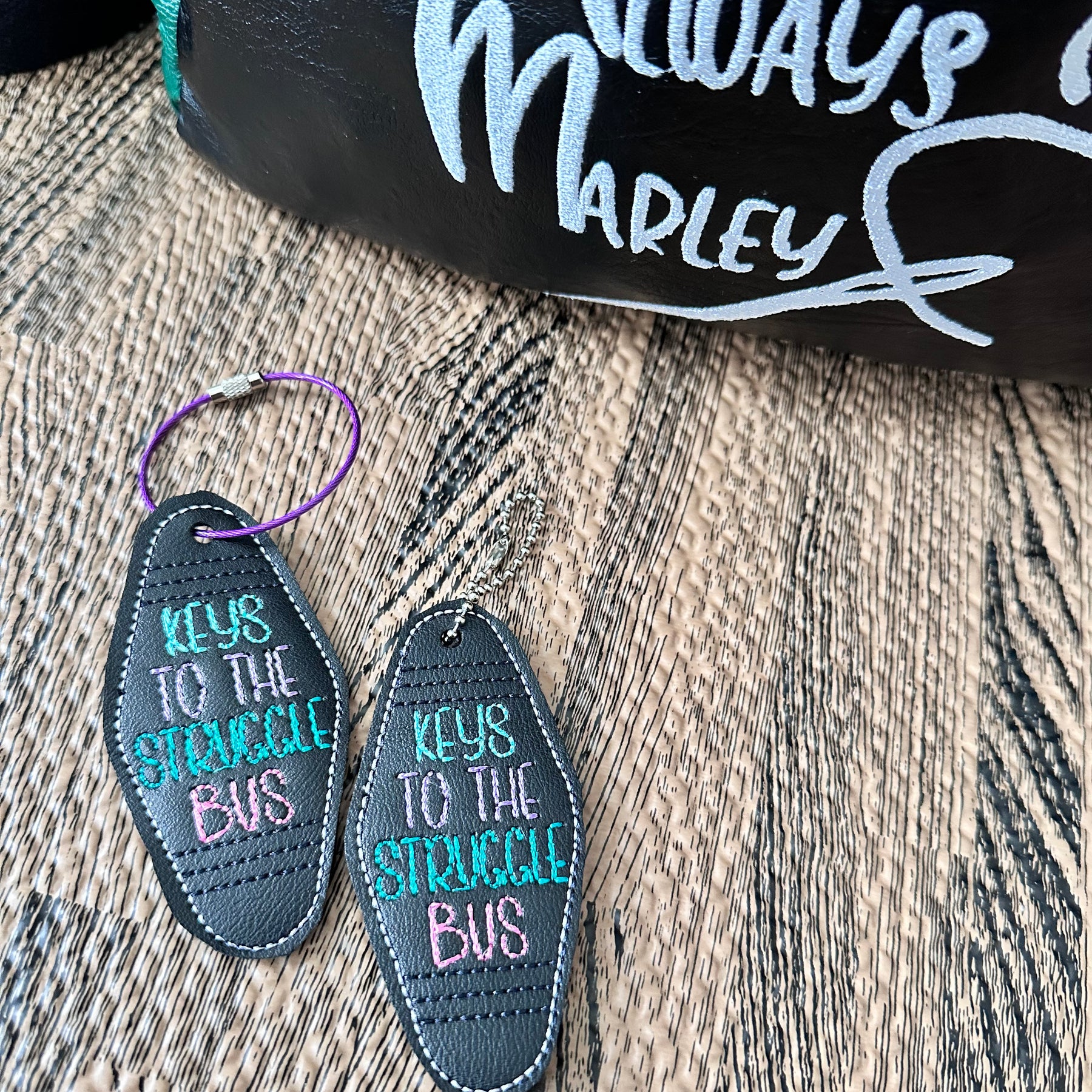Struggle bus bag tag / book mark