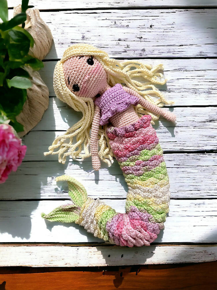 Crochet Mermaid with removable tail
