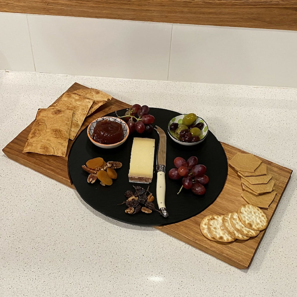 DUO Charcuterie Board Set – LARGE Round