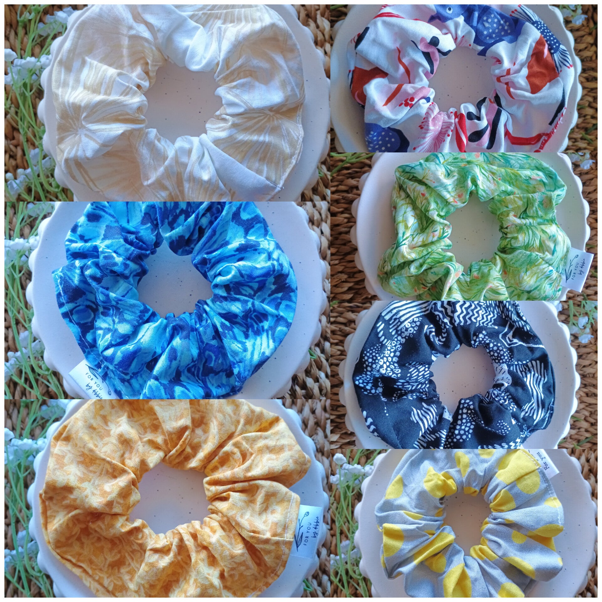 Cotton scrunchies