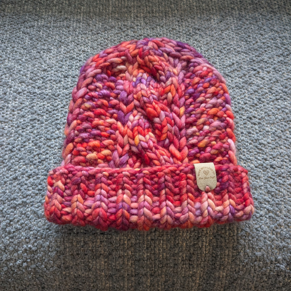 Saige beanie, luxury Cabled beanie