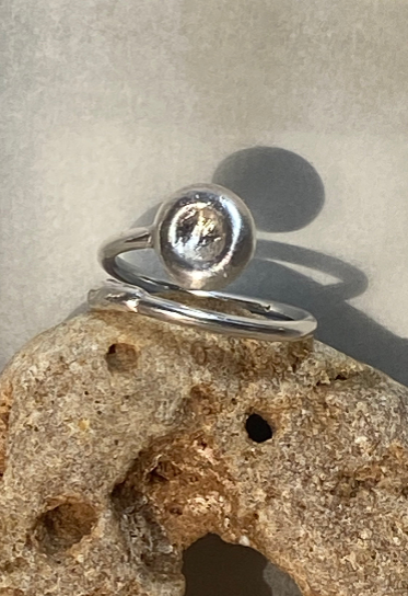 Tidal Pool Ring | Handmade Sterling Silver Open Ring