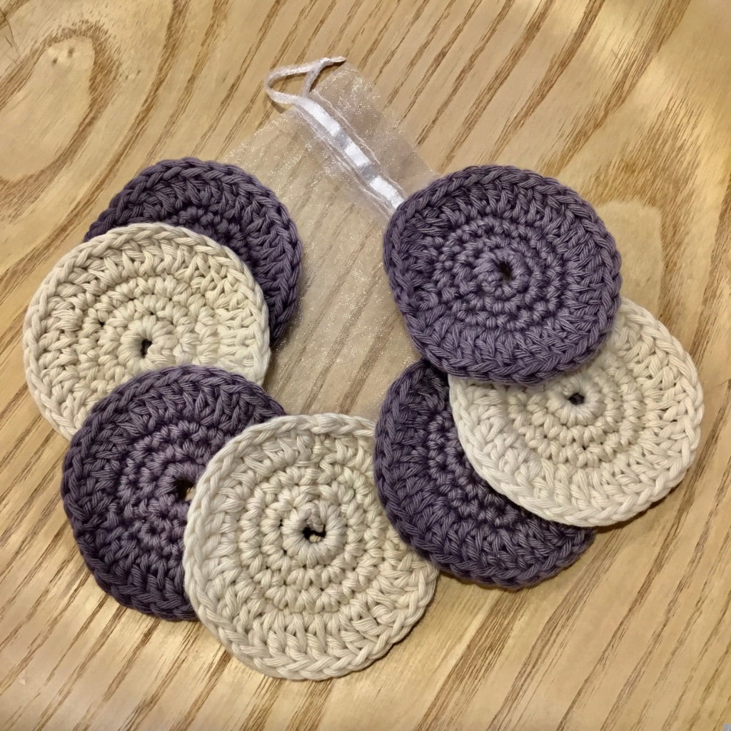 Crocheted Eco-Friendly Bathroom Collection -  Face Wipes (Pack of 7)