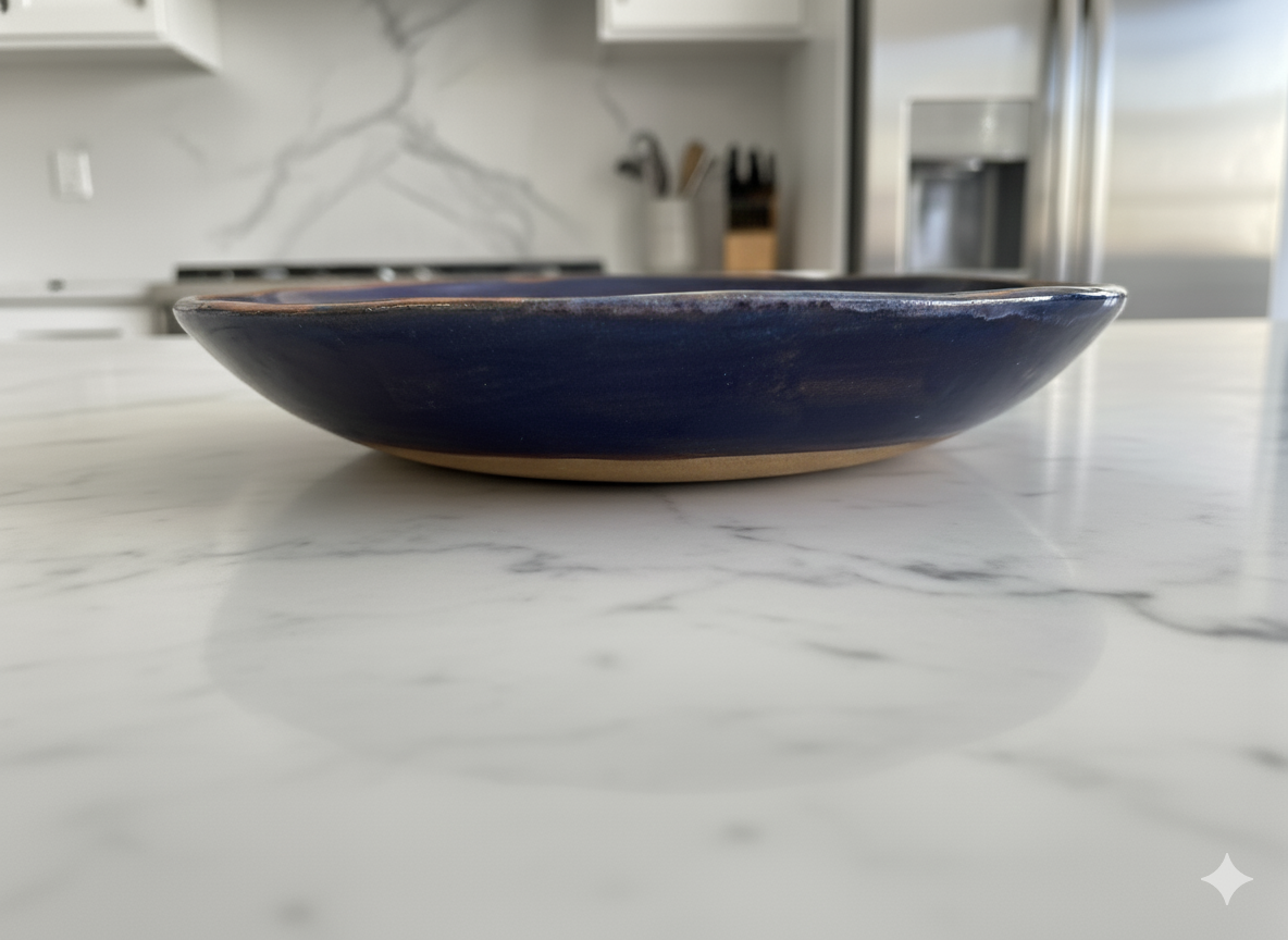 SOLD - "Lava Flow" Serving Bowl (27cm)