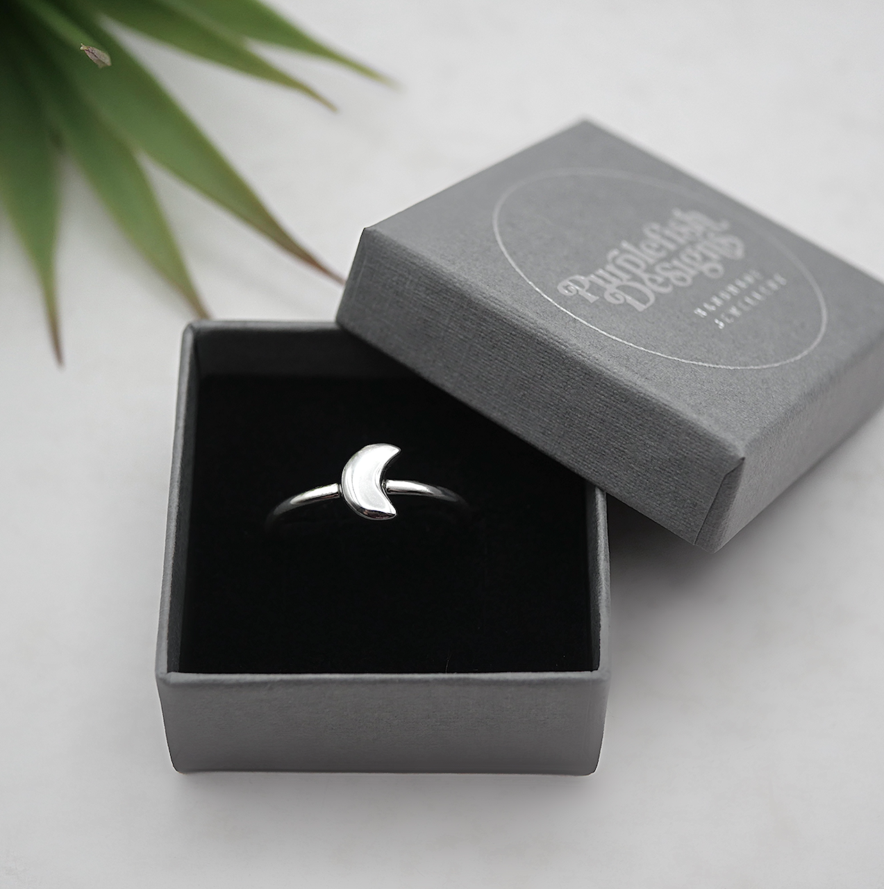 Moon Ring - Handmade Sterling Silver Ring