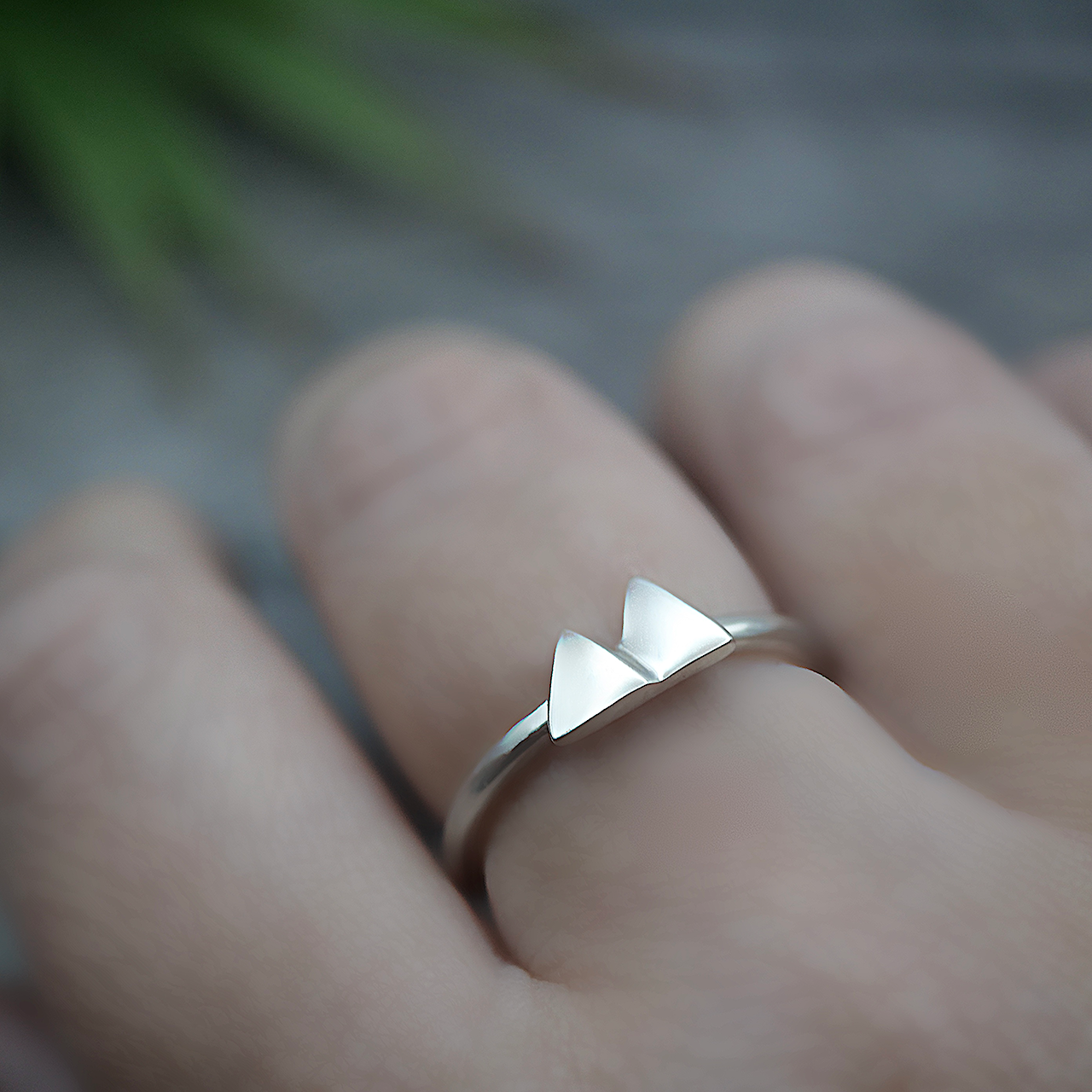 Mountain Ring - Handmade Sterling Silver Ring