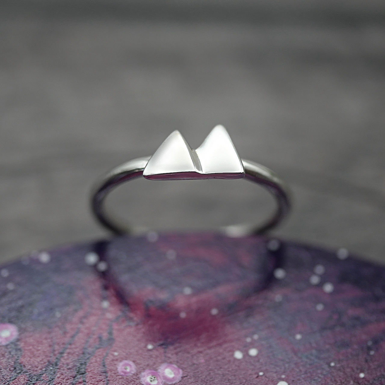 Mountain Ring - Handmade Sterling Silver Ring