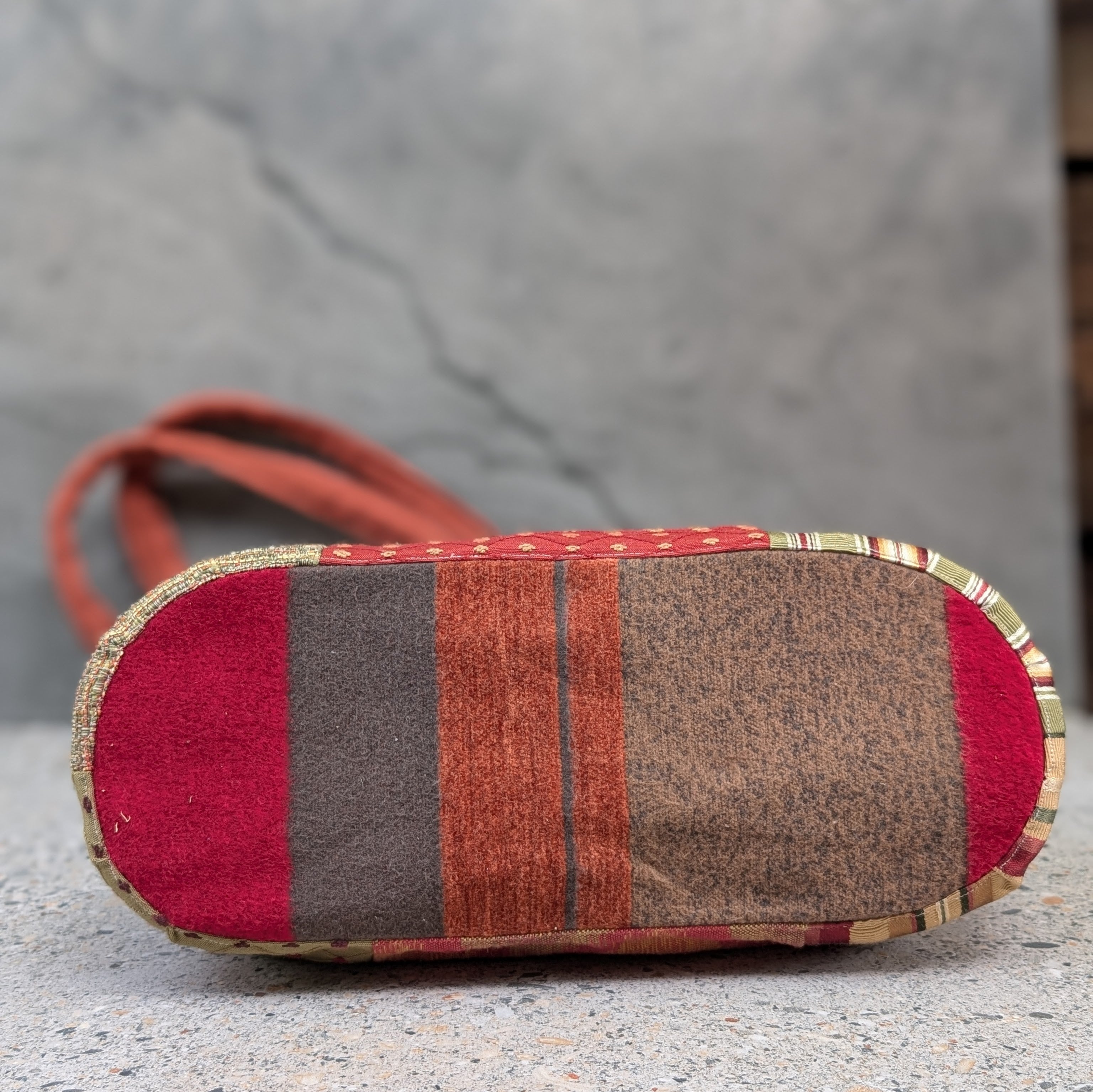 Patchwork tote with zip pocket - Evadne