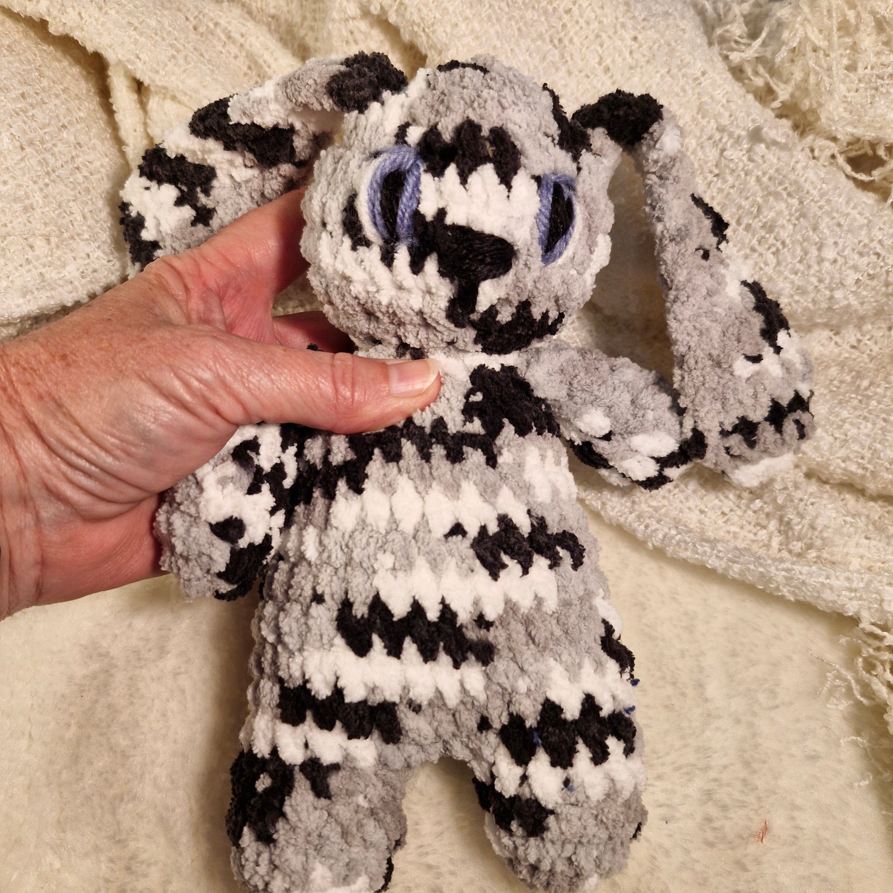 Plush Crochet PATCHY FLOPPY EAR BUNNY