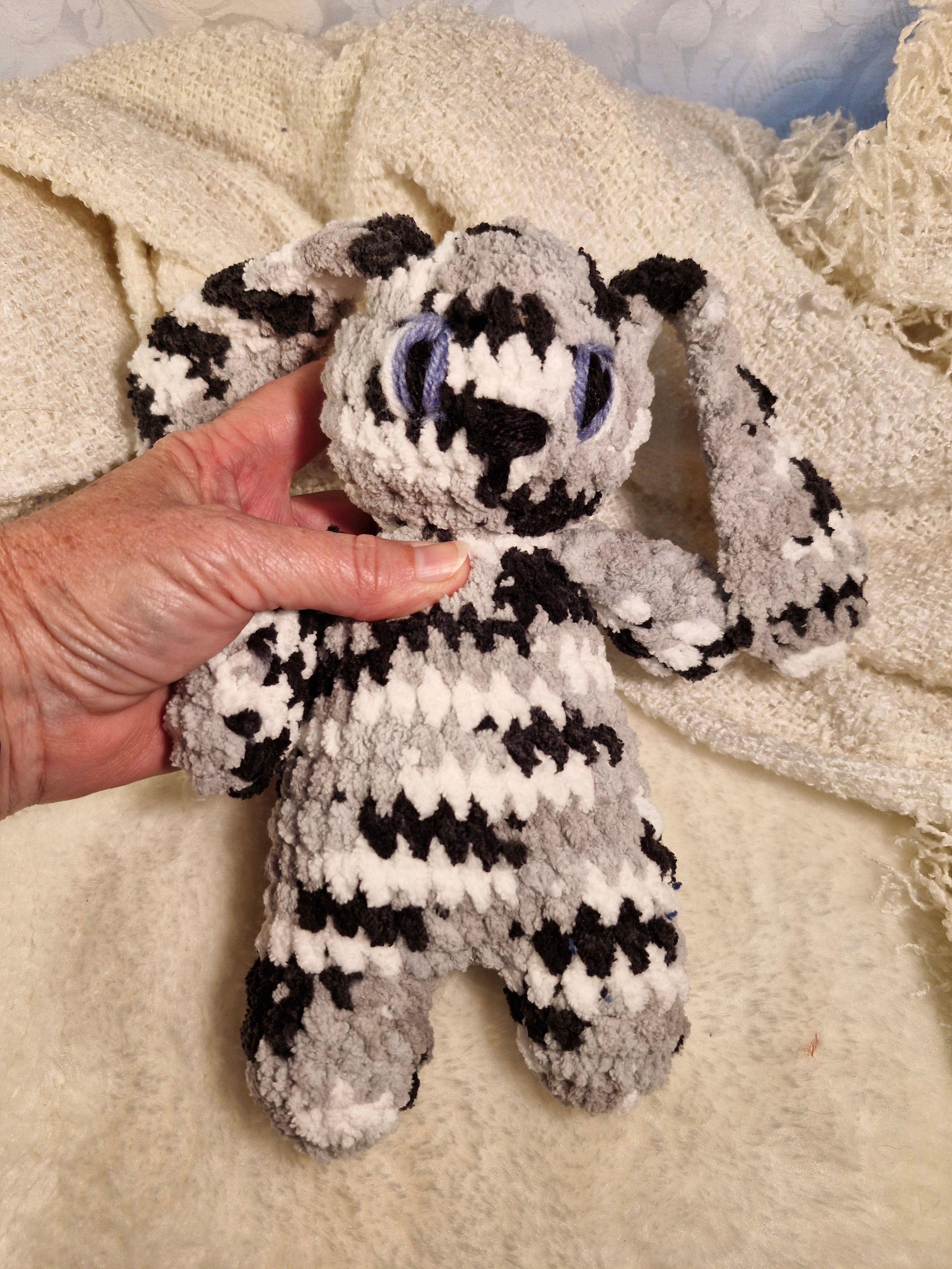 Plush Crochet PATCHY FLOPPY EAR BUNNY