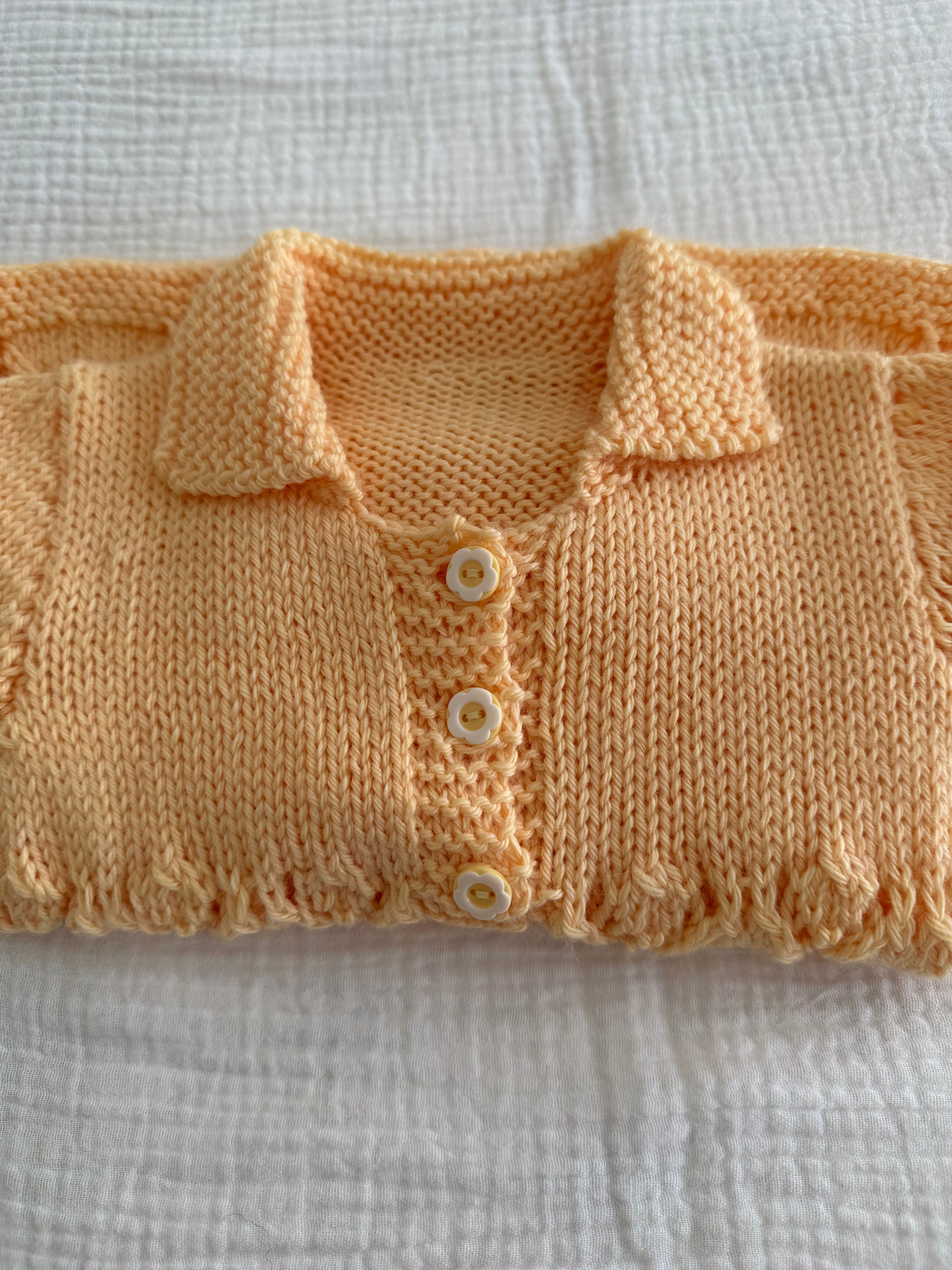 Yellow Cardigan, 6-9months
