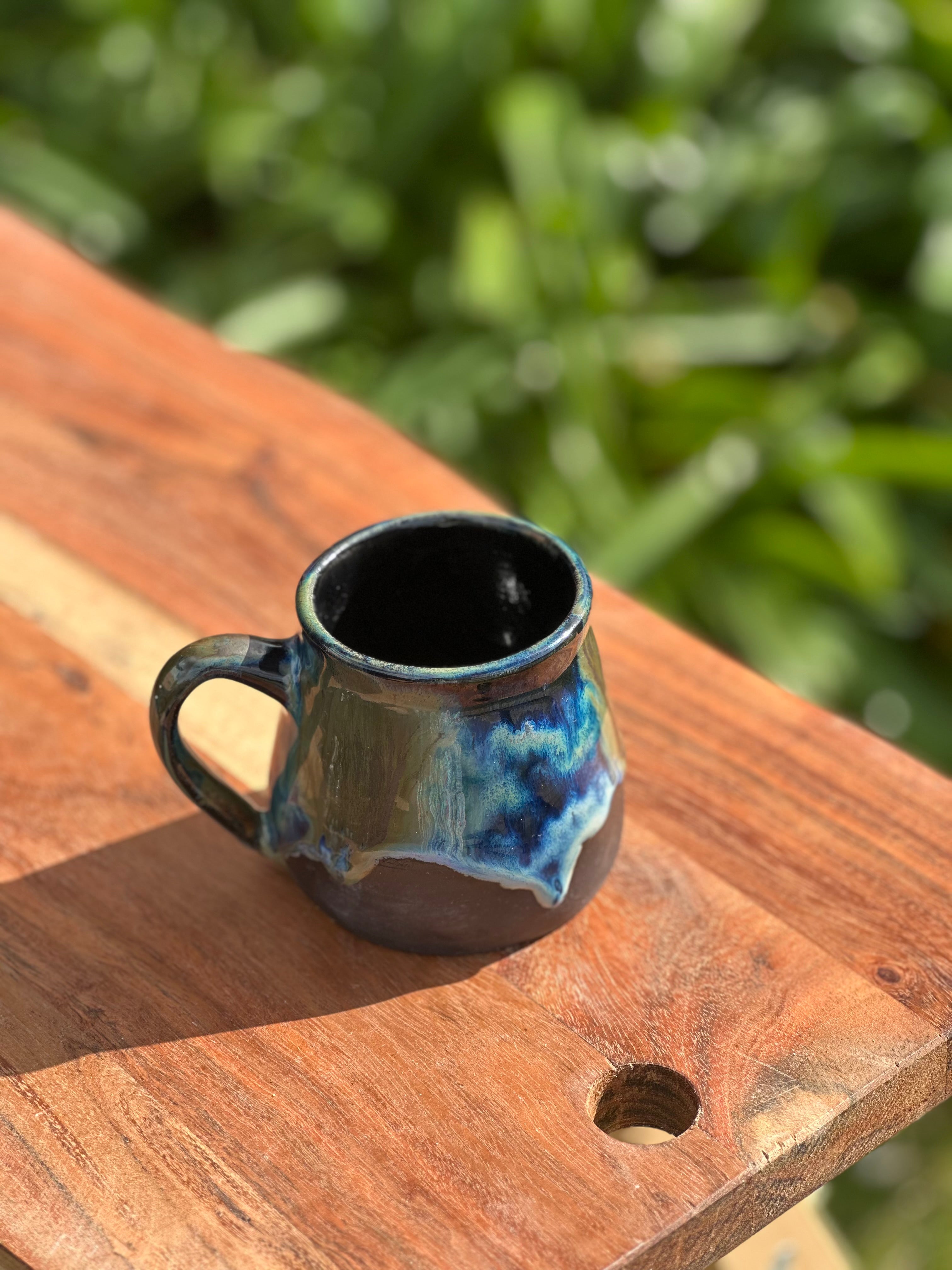 Mystic Fjord Drip Mug - Ceramic Coffee Mug