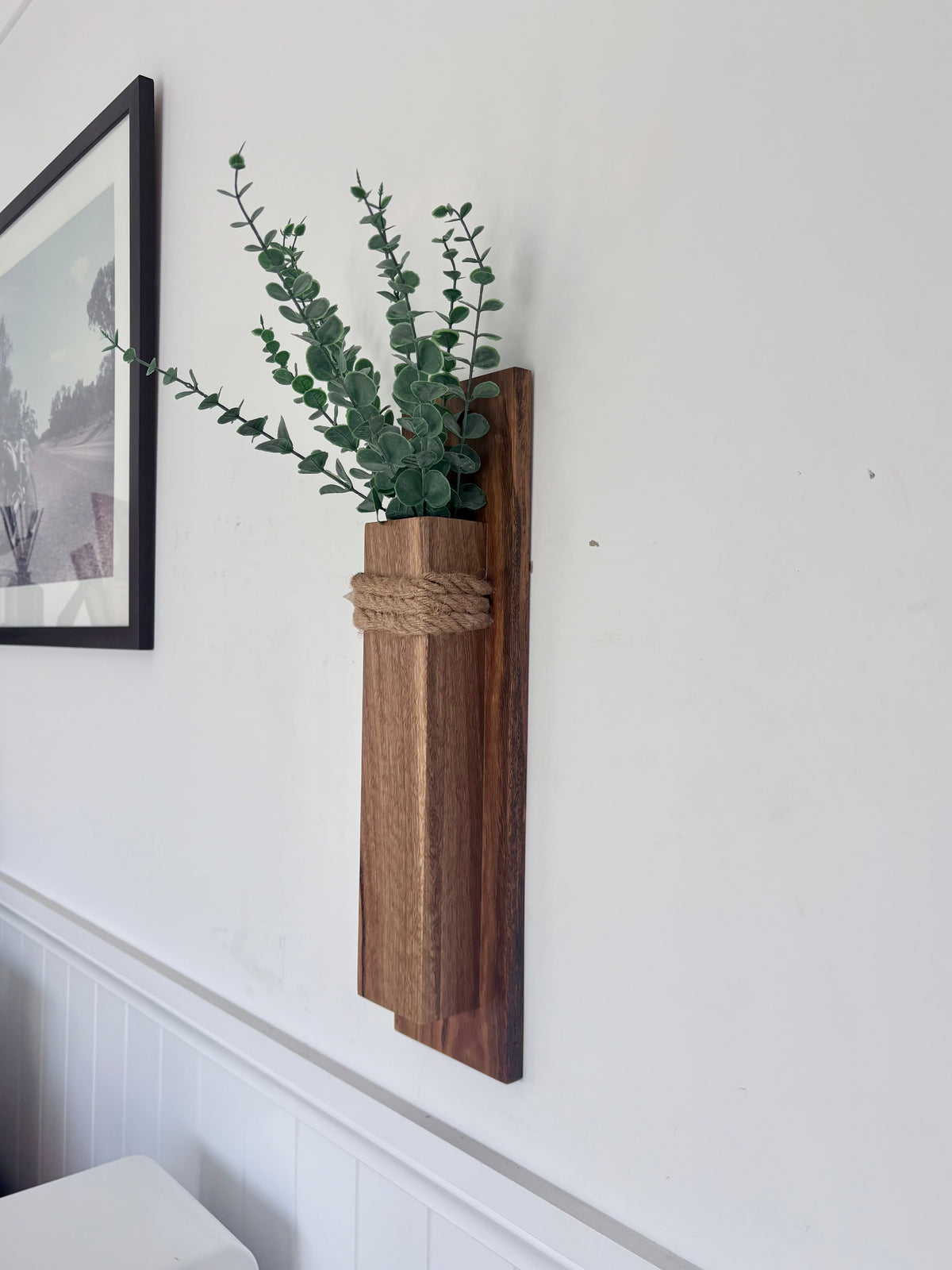 Spotted gum Wall pocket vase