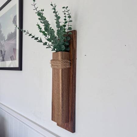 Spotted gum Wall pocket vase