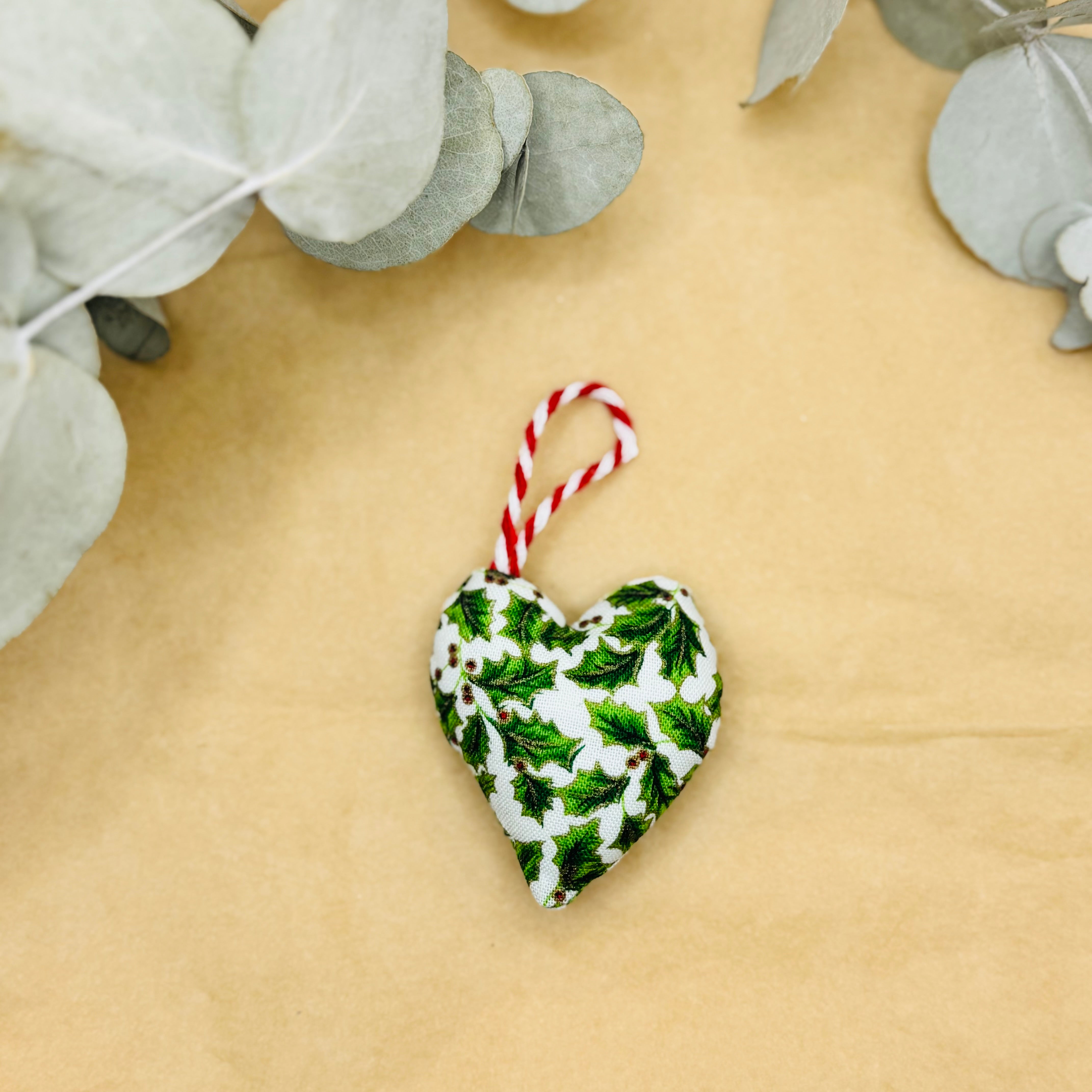 Handmade Traditional Christmas hearts