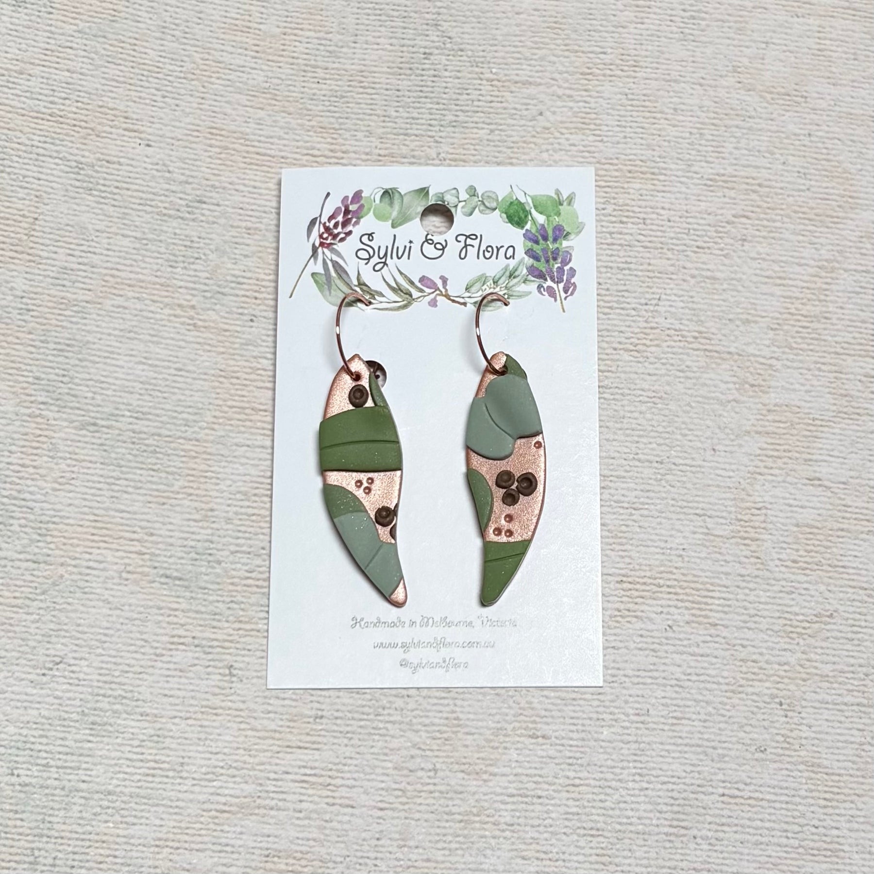 Eucalypts Earrings - Leaf, various sizes