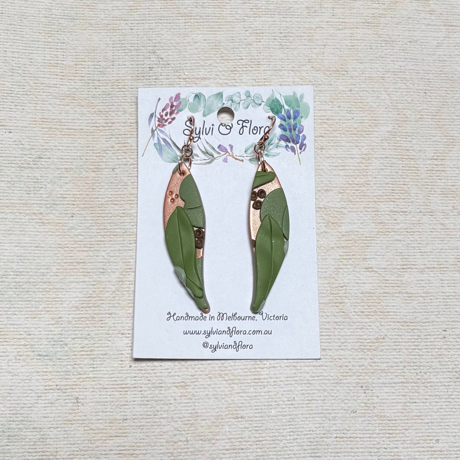 Eucalypts Earrings - Leaf, various sizes