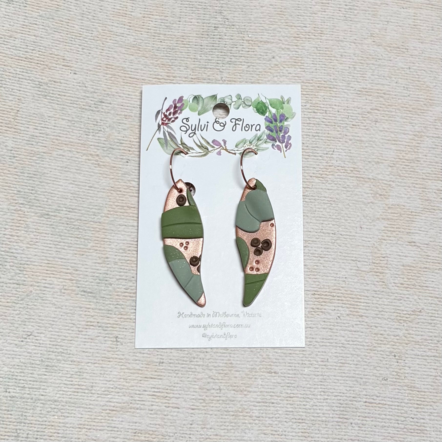 Eucalypts Earrings - Leaf, various sizes