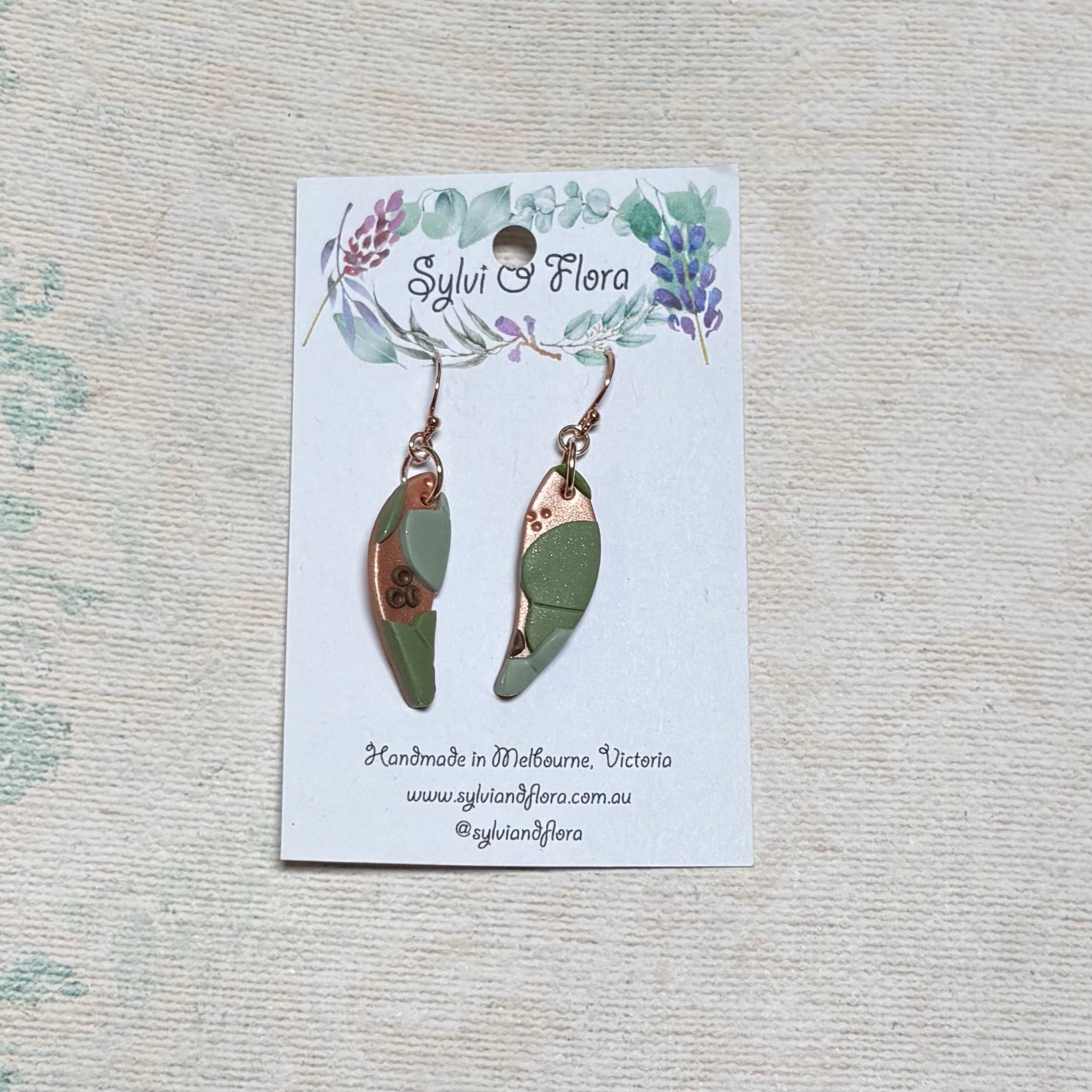 Eucalypts Earrings - Leaf, various sizes