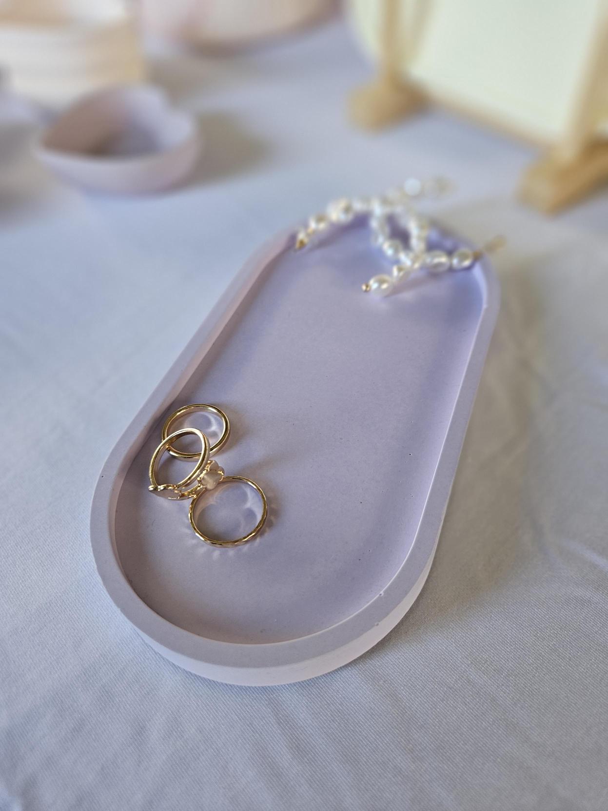 Eco Resin Oval Trinket Tray