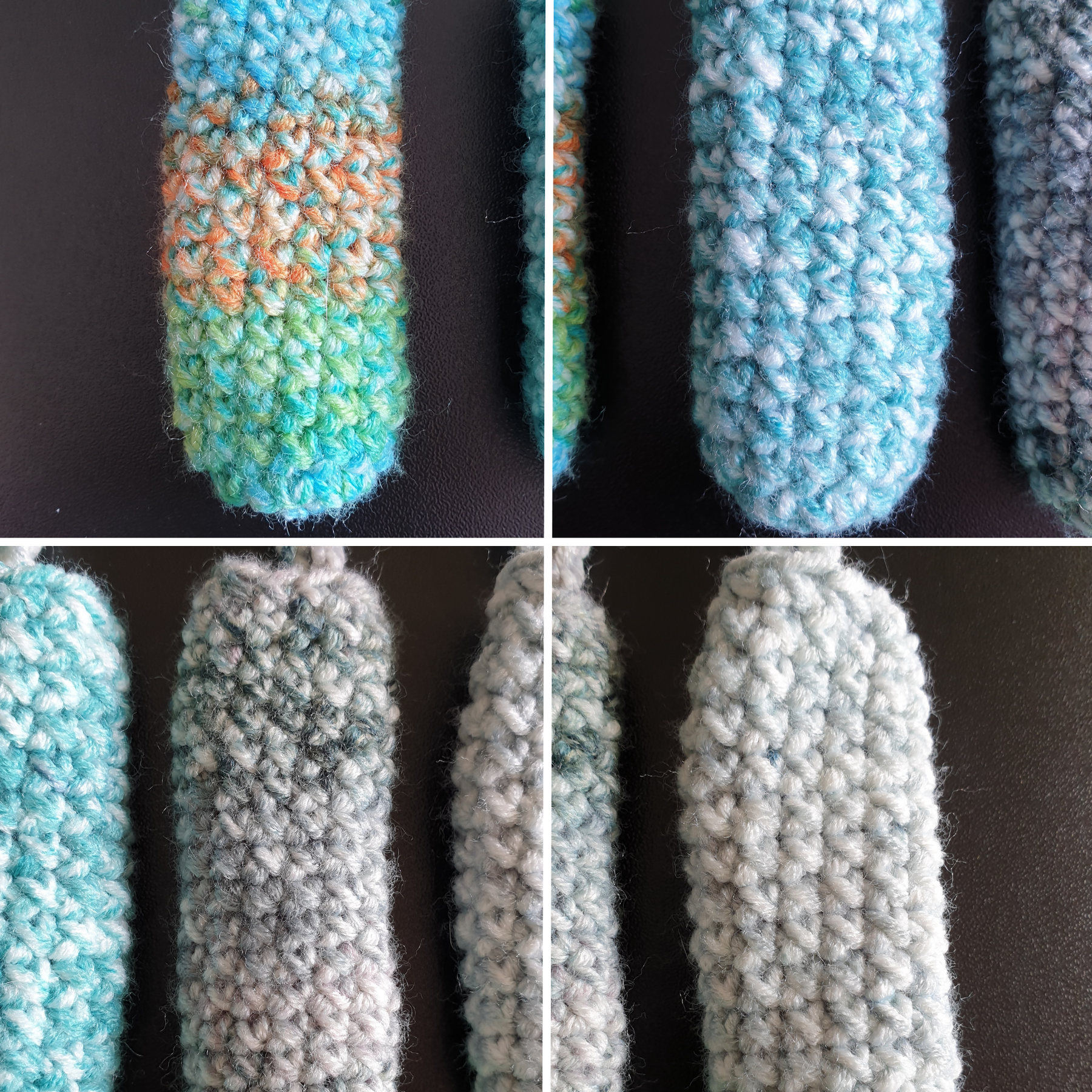 Handmade Simple Colourful Crochet Lipstick Case