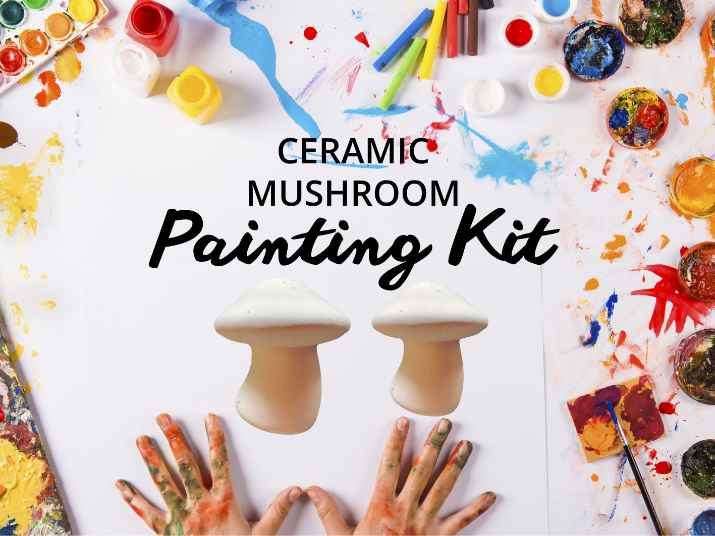Kids Ceramic Mushroom Painting Kit
