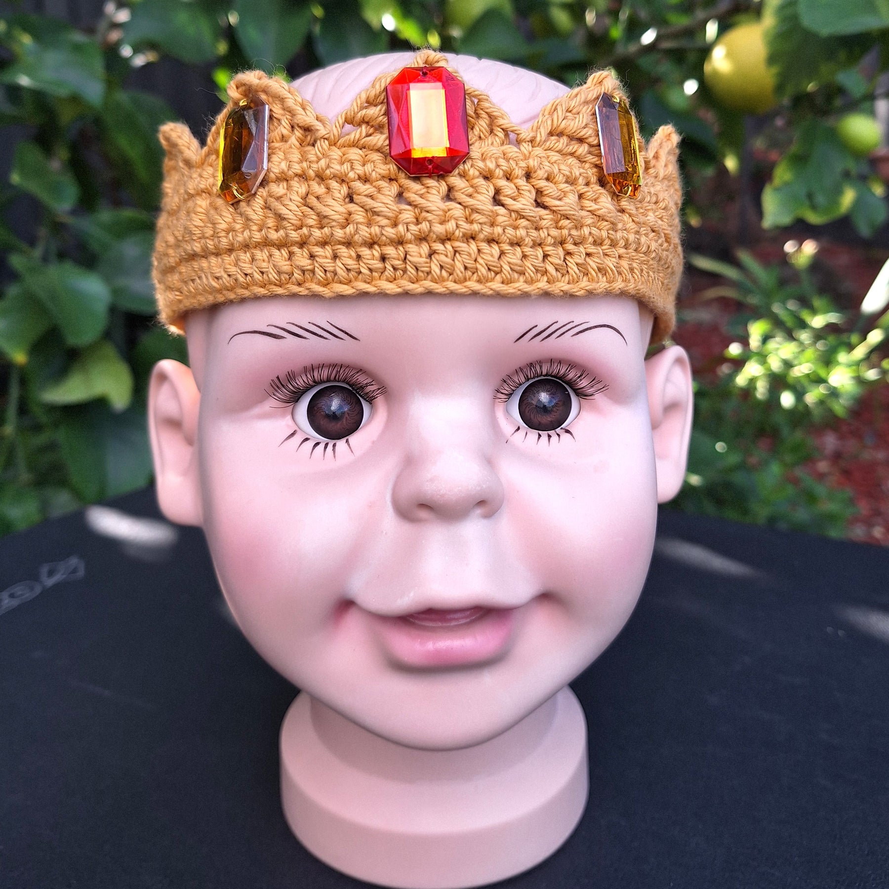 Handmade crochet Crowns with bling