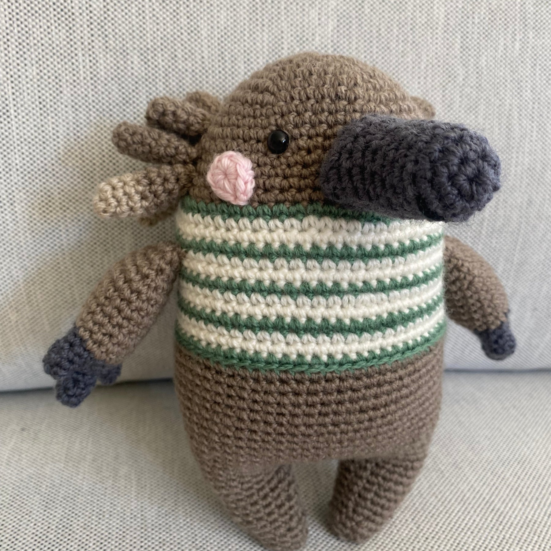 Bob the Echidna - crocheted toy