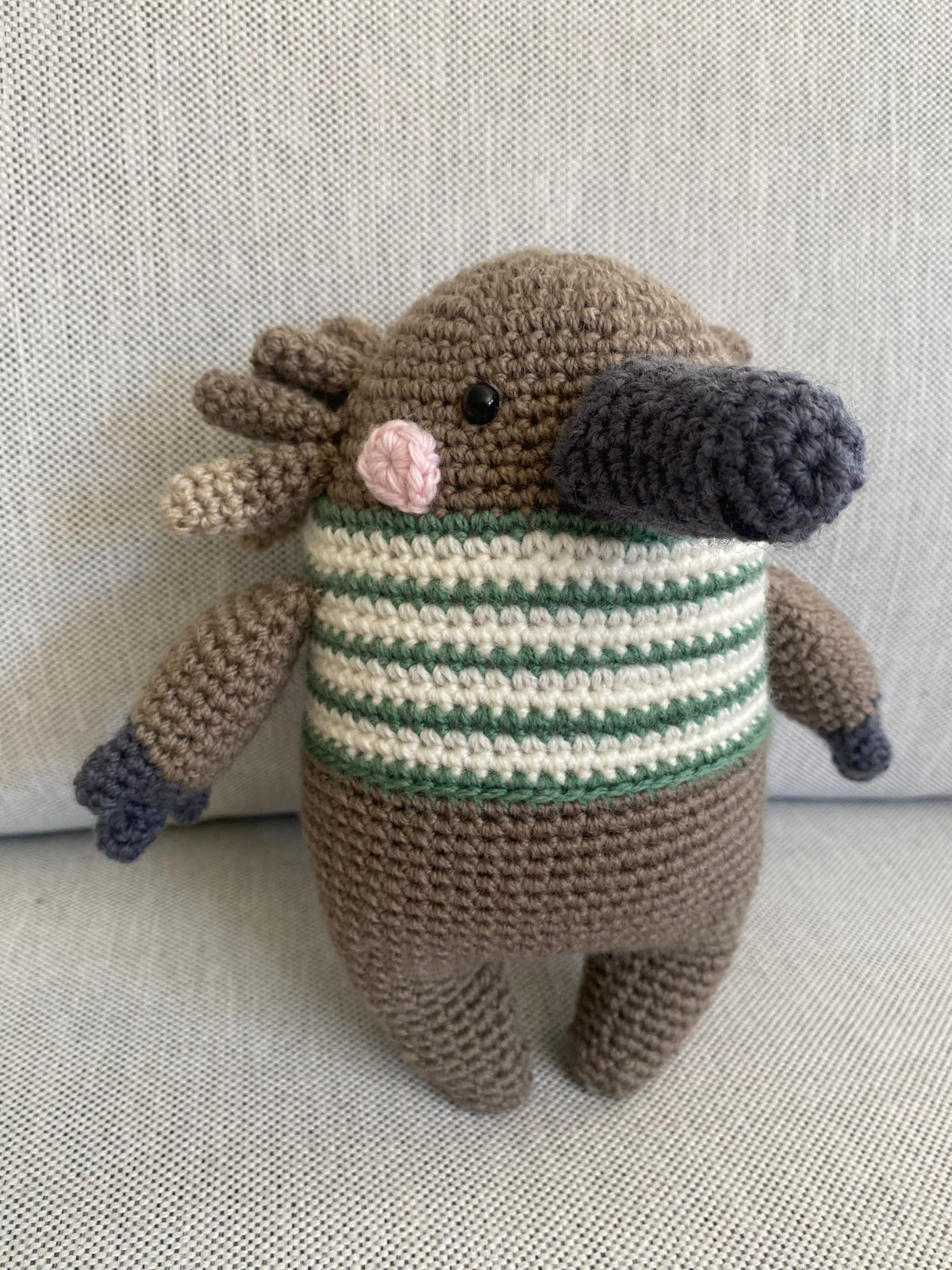 Bob the Echidna - crocheted toy