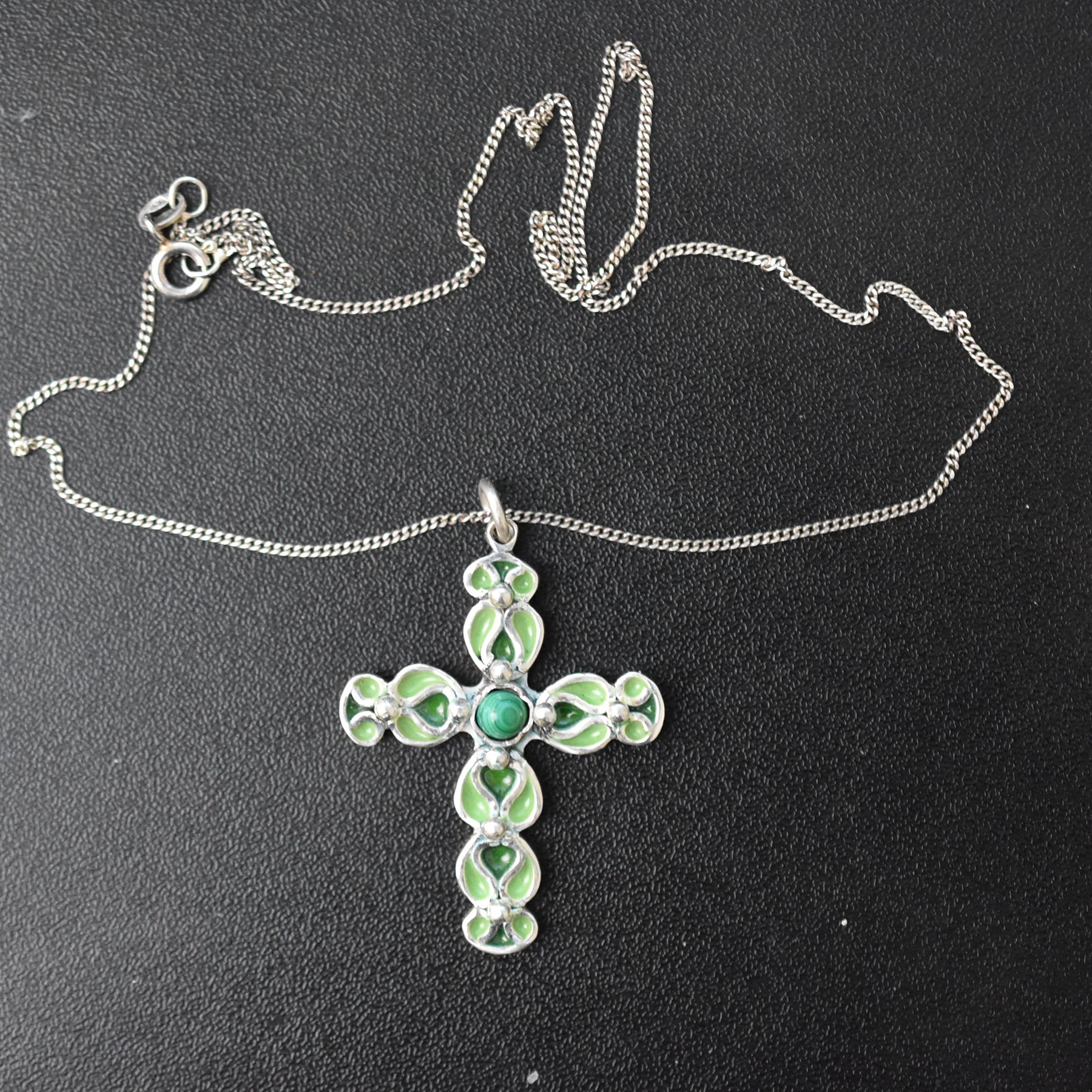 Enameled Cross (Pendant)