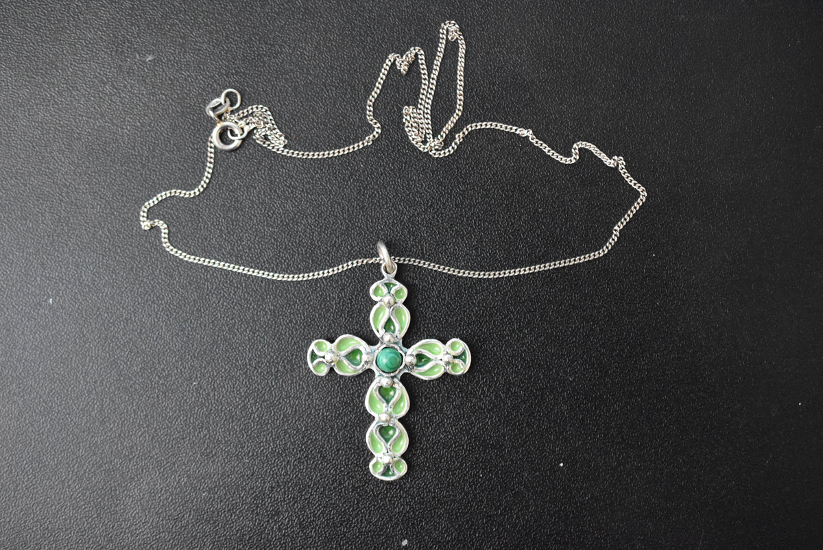 Enameled Cross (Pendant)
