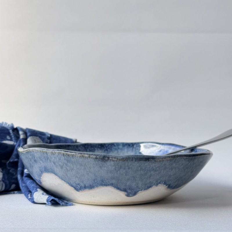 Bowl | Blue rim